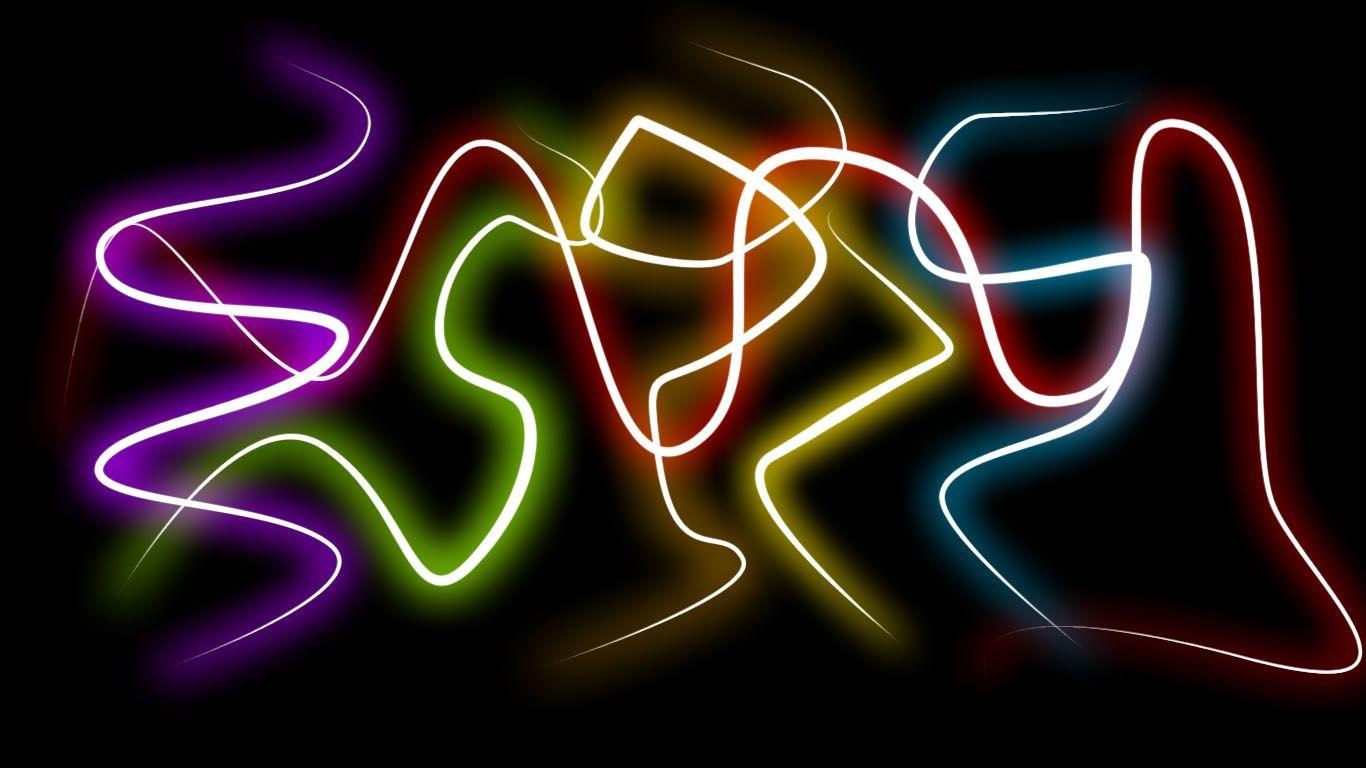 1370x770 Let Your Desktop Glow with Neon Light WallpaperDzineblog360, Desktop