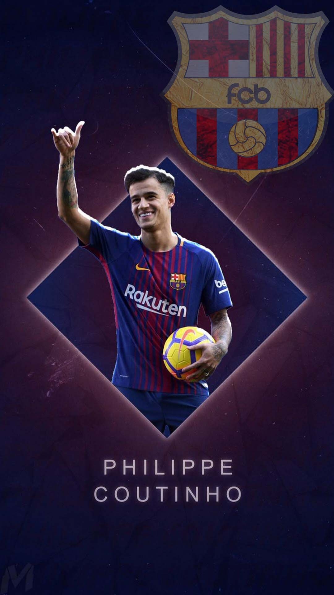 1080x1920 Coutinho Barcelona Wallpaper For Android Android Wallpaper, Phone