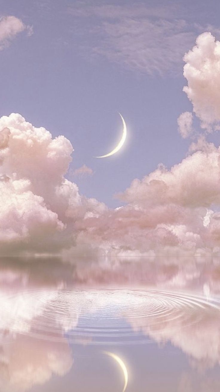 740x1310 moon in the sky. Aesthetic background, Pretty wallpaper, Floral prints art. Scenery wallpaper, Sky aesthetic, Aesthetic background, Phone