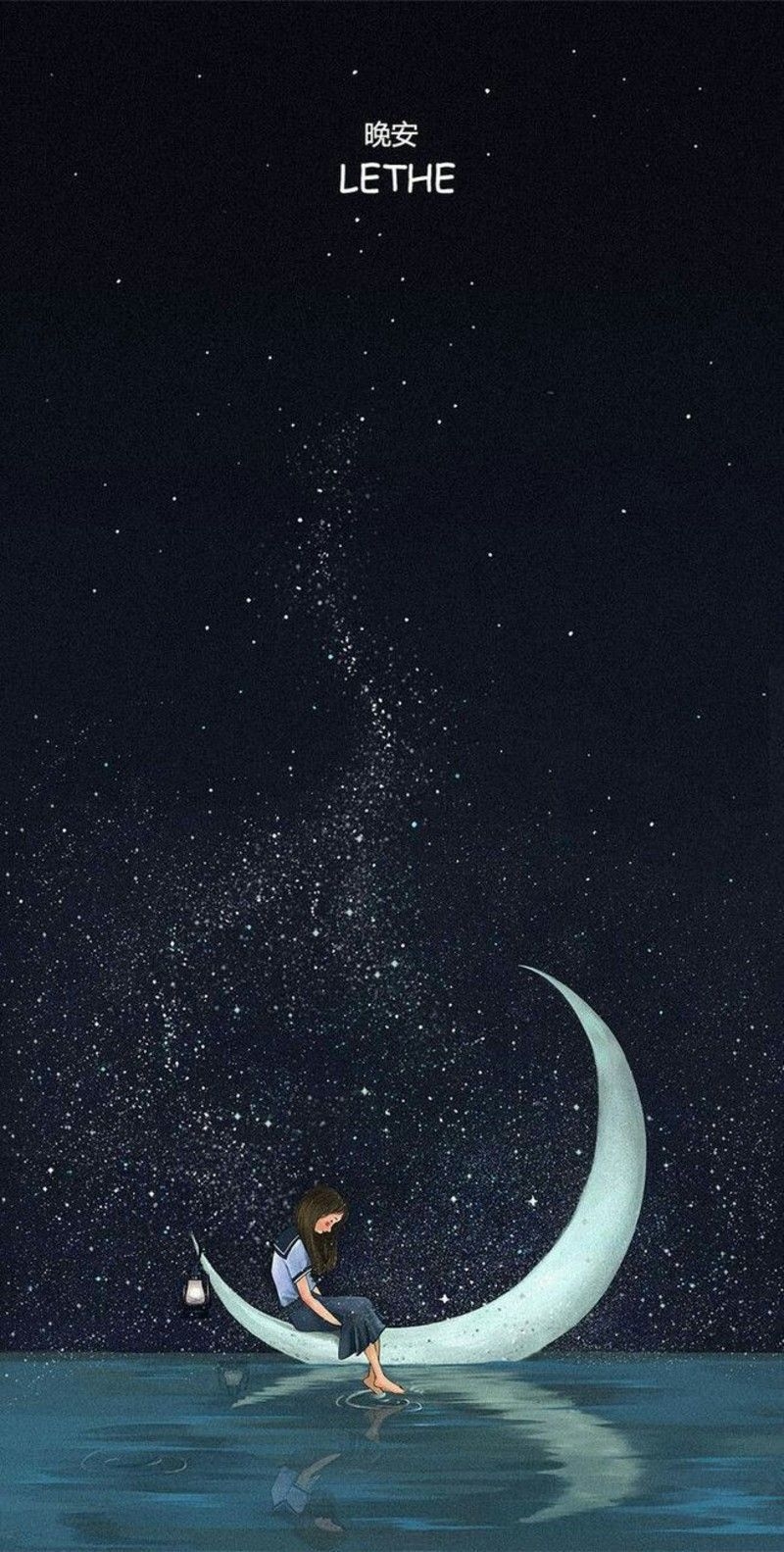 800x1590 Aesthetic Moon Wallpaper, HD Aesthetic Moon Background on WallpaperBat, Phone