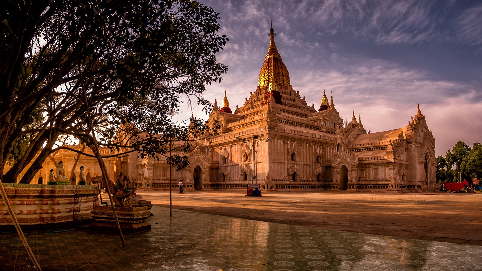 1920x1080 Wallpaper Bagan Myanmar Temples Cities Sculptures, Desktop