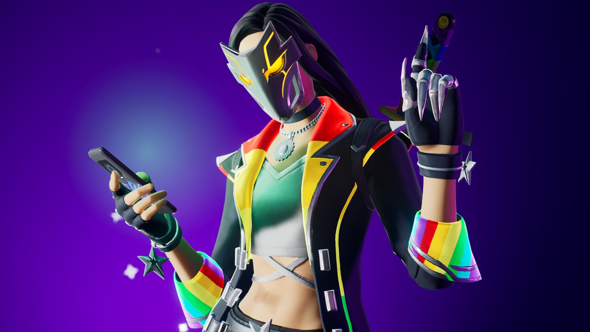 2050x1160 Chica Fortnite wallpaper, Desktop