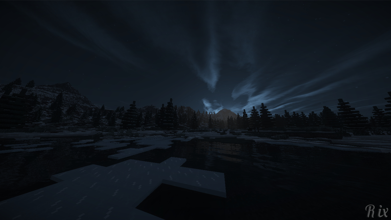 1370x770 Mountain Minecraft Snow Wallpaper:, Desktop