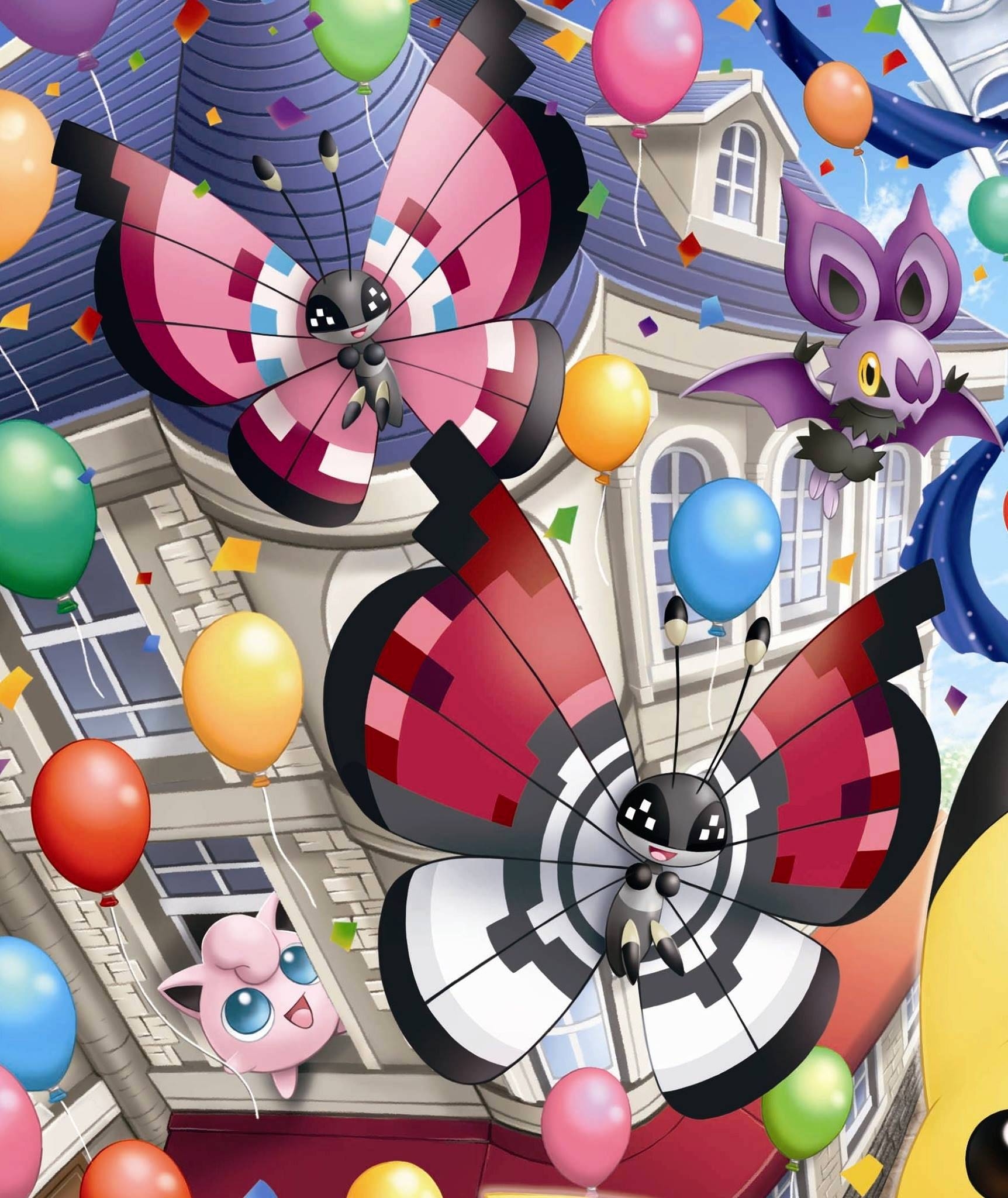 1730x2050 Pokémon image PokéBall Pattern Vivillon HD wallpaper and background, Phone