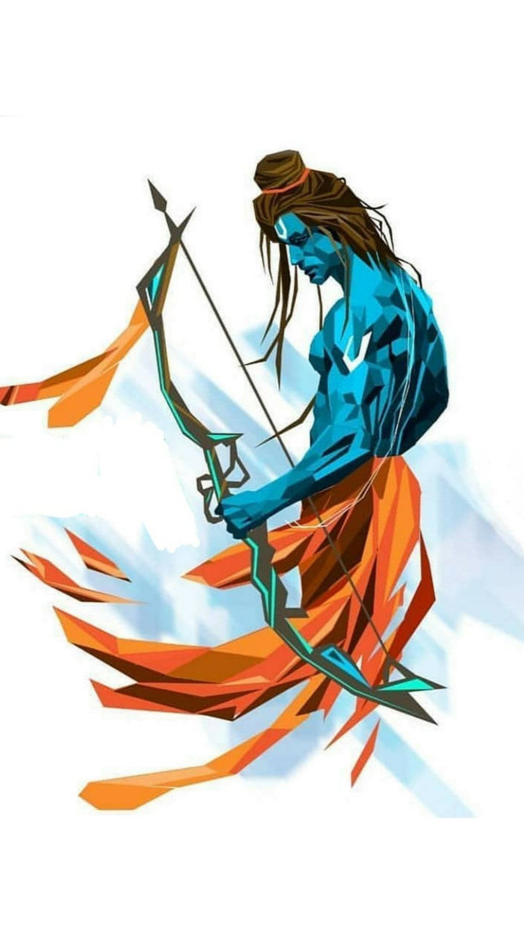 1080x1920 Download Shree Ram Blue Skin Wallpaper, Phone