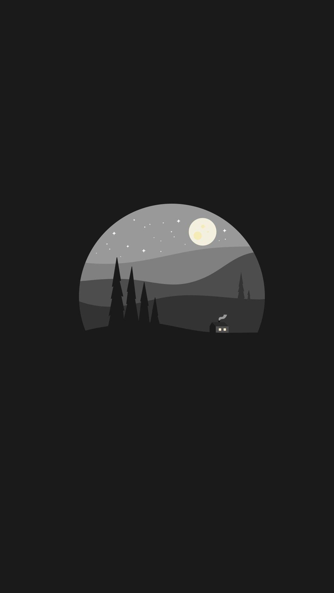 1130x2000 Black clean minimal wallpaper. Paisagem desenho, Papel de parede, Phone