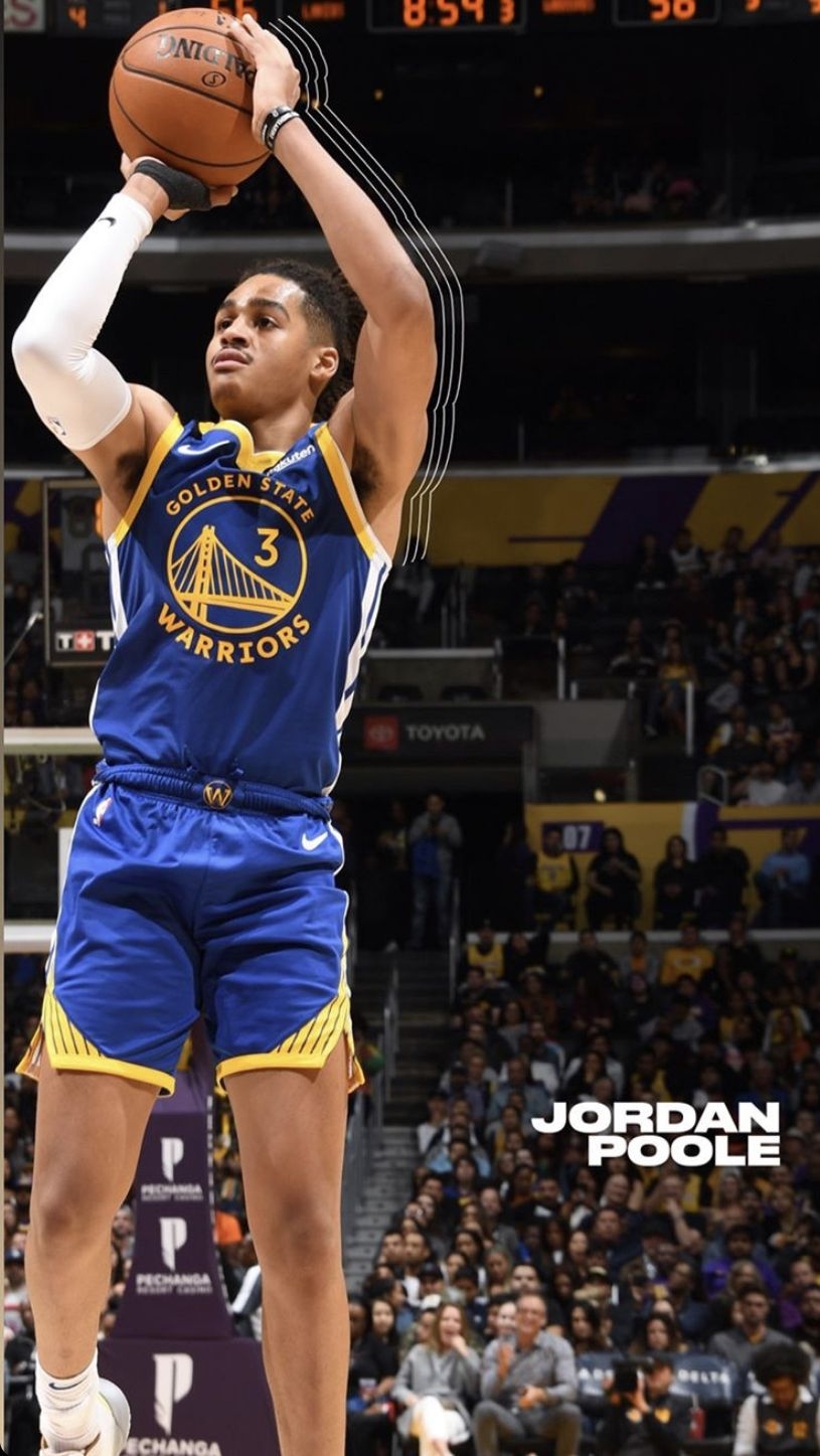 820x1450 Jordan Poole. Nba players, Basketball training, Nba champions, Phone