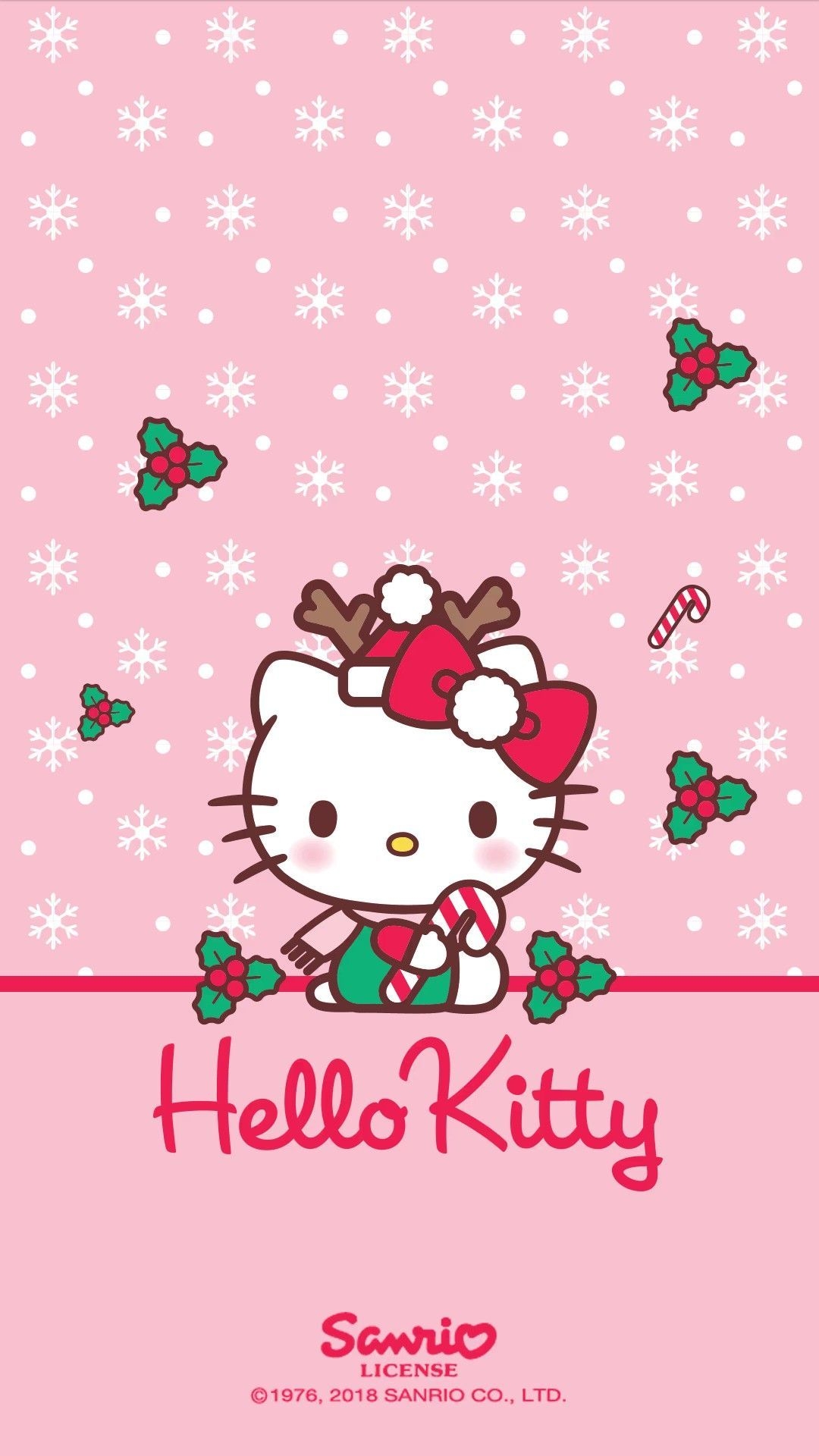 1080x1920 Christmas Hello Kitty Wallpaper & Background Beautiful Best Available For Download Christmas Hello Kitty Photo Free On Zicxa.com Image, Phone