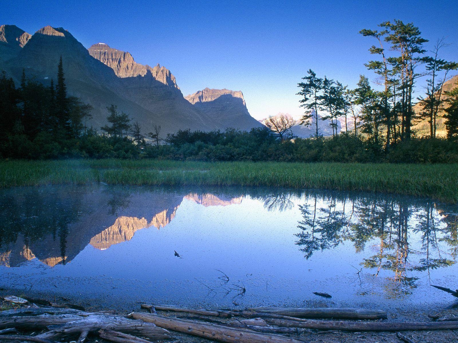 1600x1200 Lakeside Pond, USA wallpaper and image, picture, Desktop