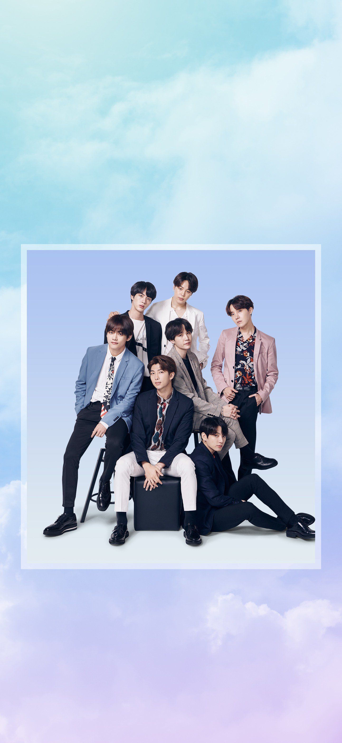 1440x3120 Picture] 2019 Spring LG smartworld BTS theme wallpaper & AOD [190302], Phone