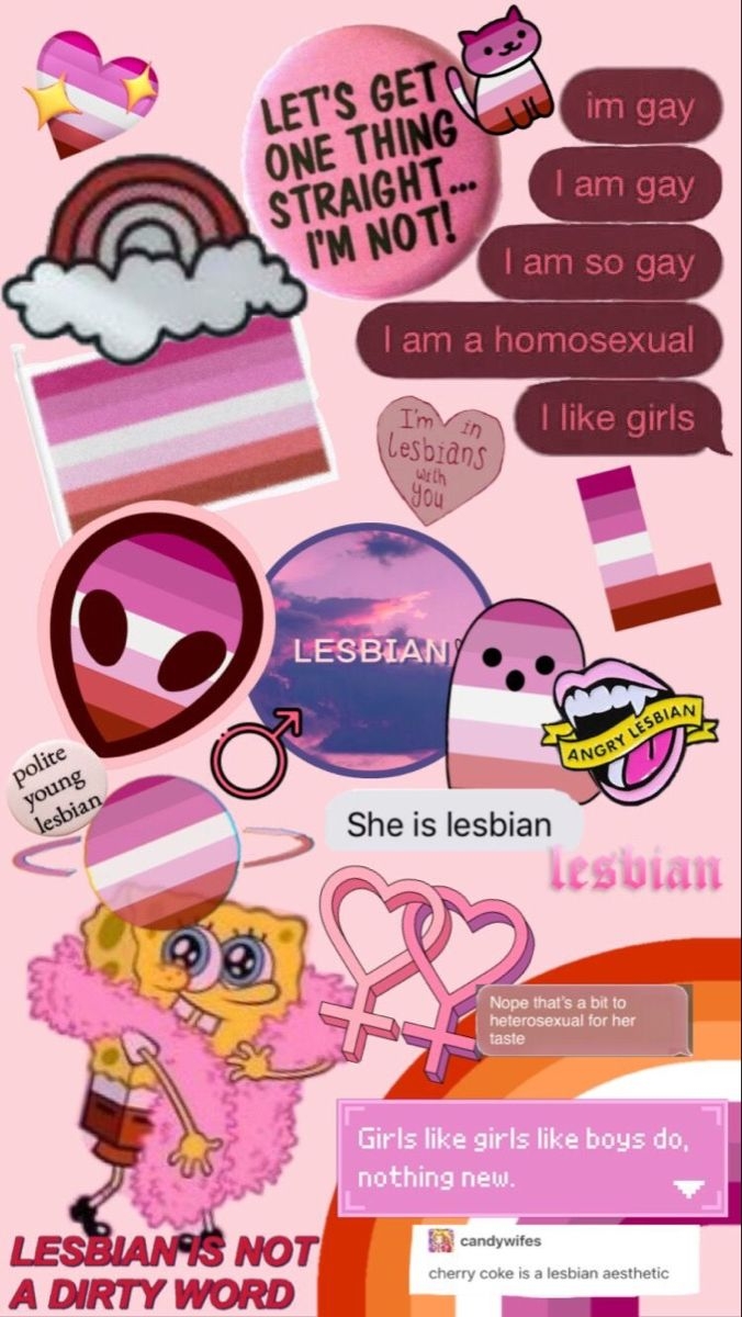 680x1200 Lesbian Aesthetic Pride Wallpaper, Phone