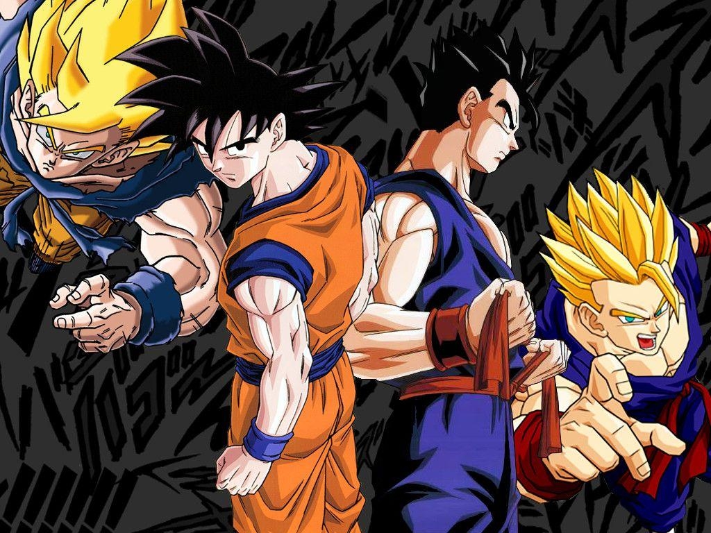 1030x770 Wallpaper Goku e Gohan. DB, Desktop