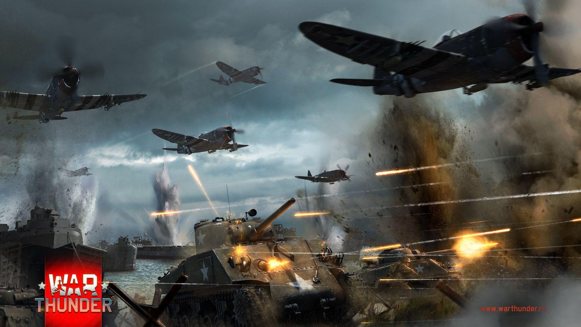 1920x1080 War Thunder Airplane P- M4 Sherman Games, Desktop