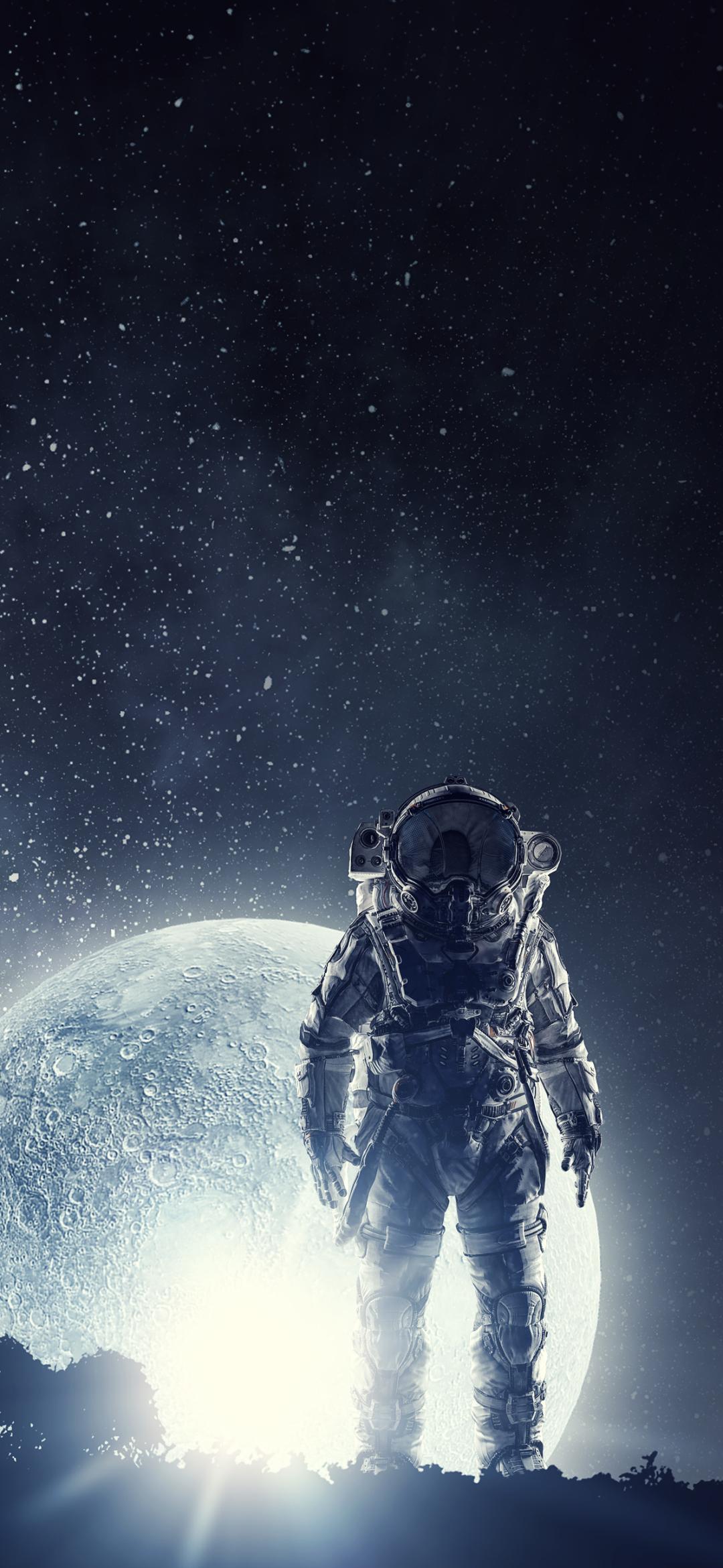 1080x2340 Sci Fi Astronaut, Phone