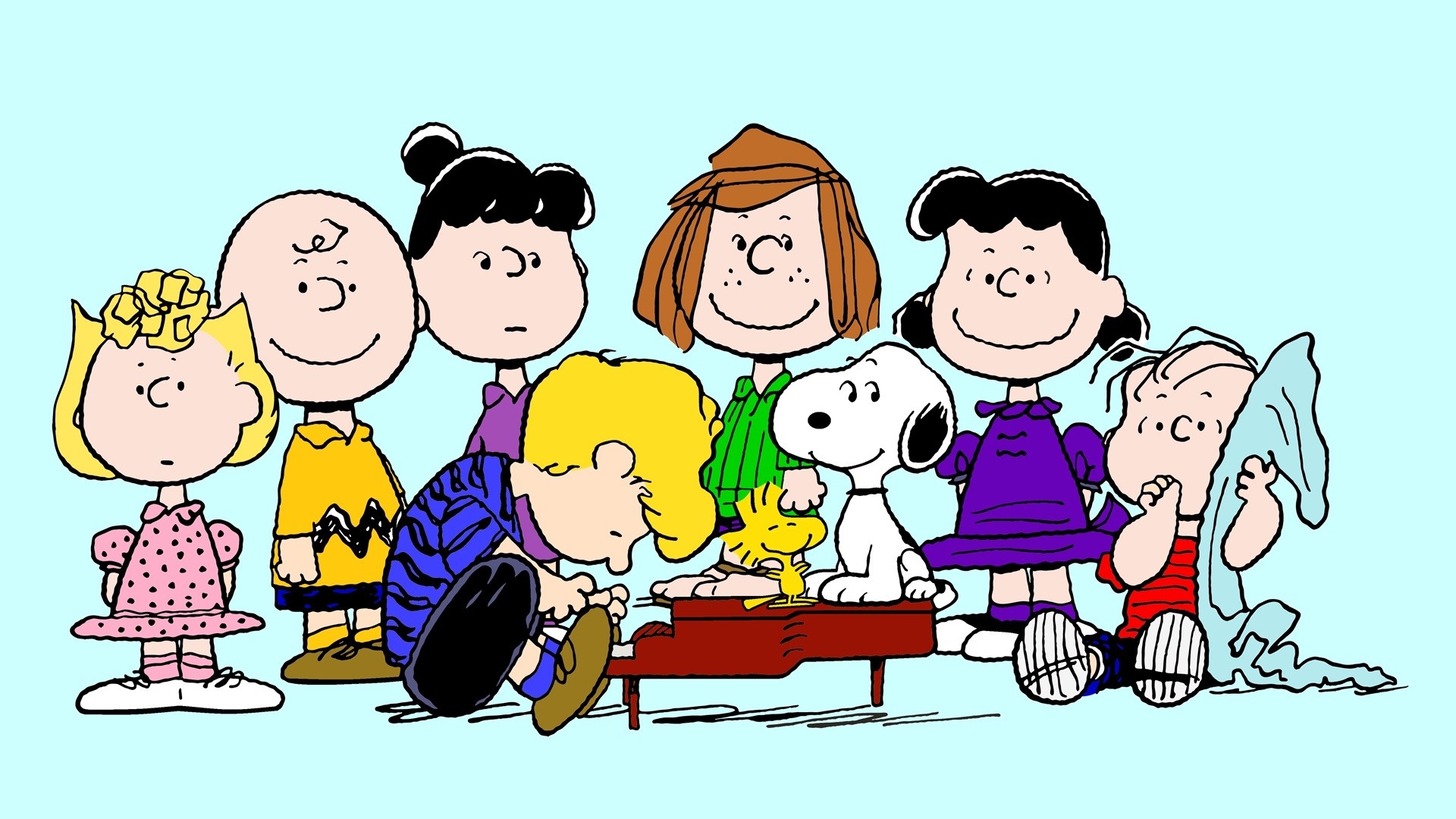 1920x1080 peanuts wallpaper, cartoon, animated cartoon, people, social group, sharing, Desktop