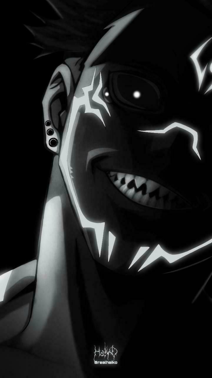 720x1280 Sukuna. black and white. Anime shadow, Cool anime wallpaper, Anime cover photo, Phone