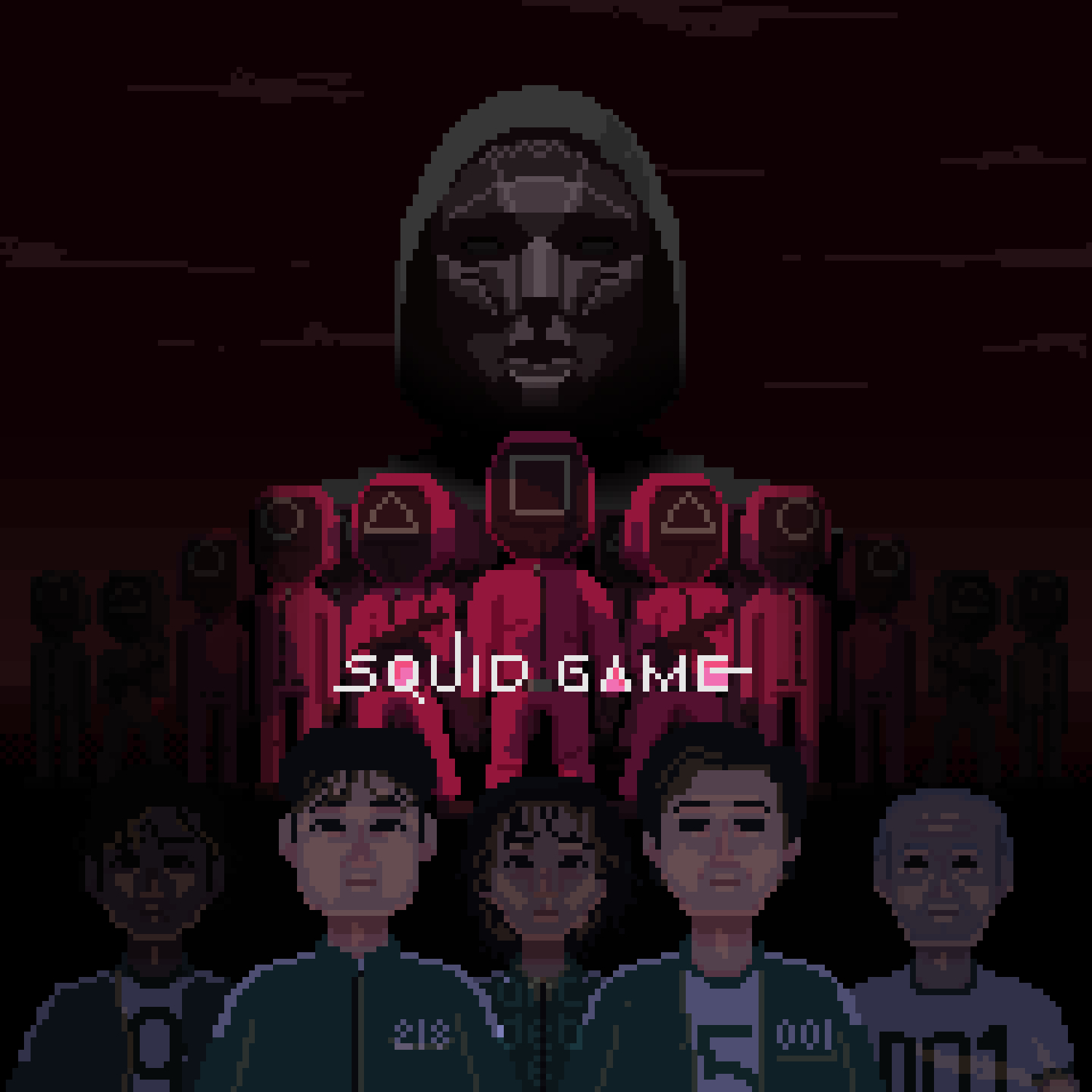 1500x1500 Squid Game wallpaper, Phone