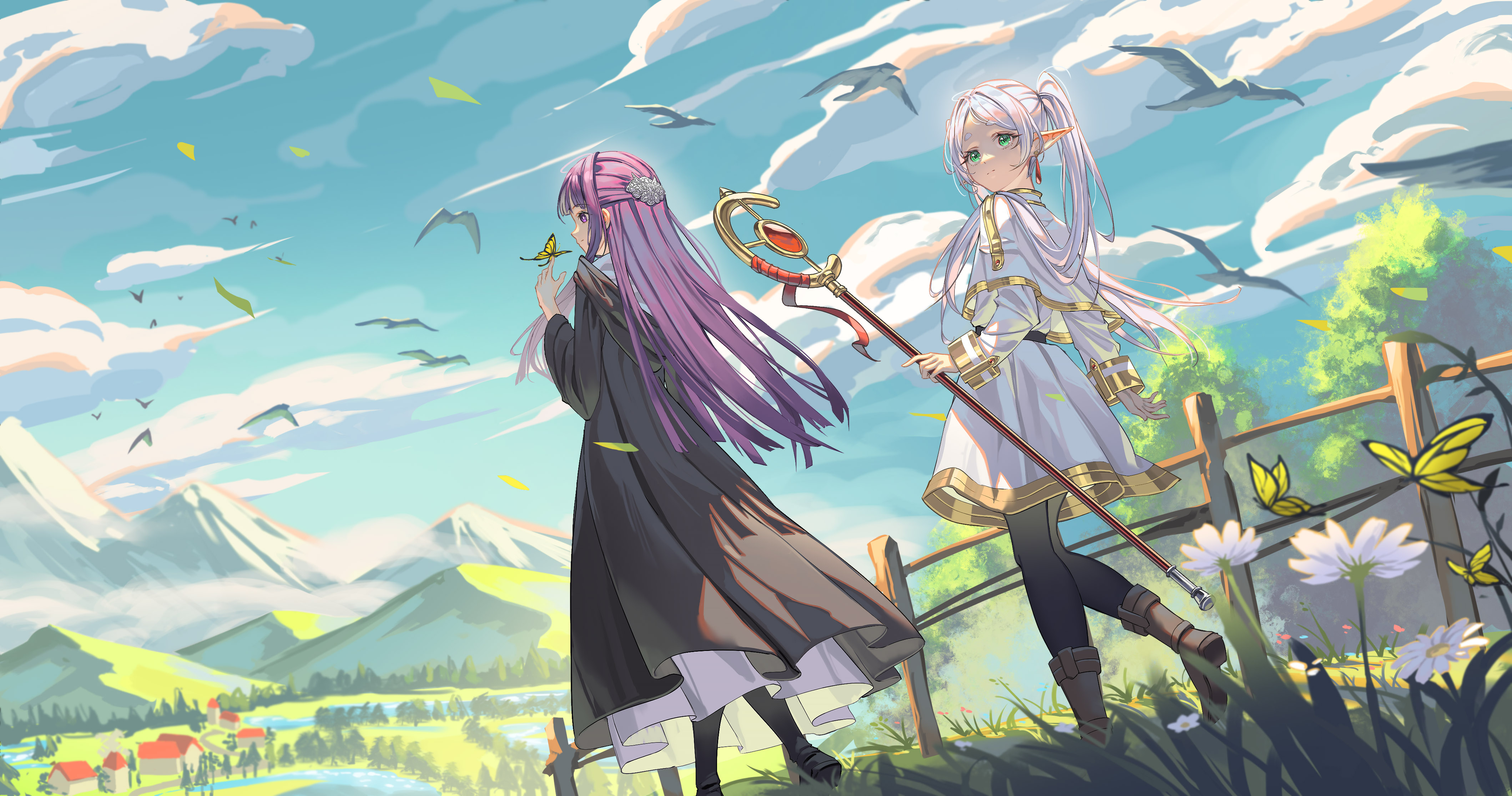 4240x2230 Sousou no Frieren (Frieren: Beyond Journey's End) Anime Image Board, Desktop