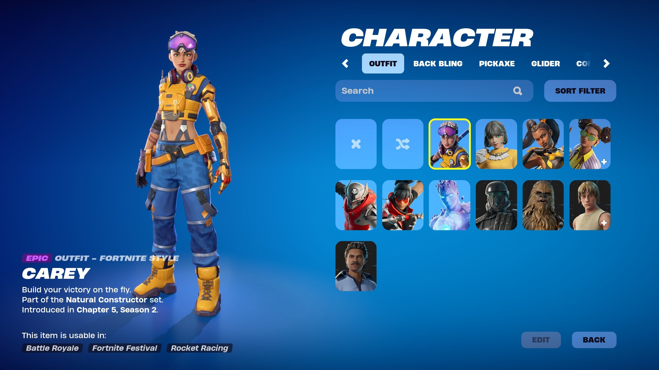 2560x1440 Carey Fortnite wallpaper, Desktop