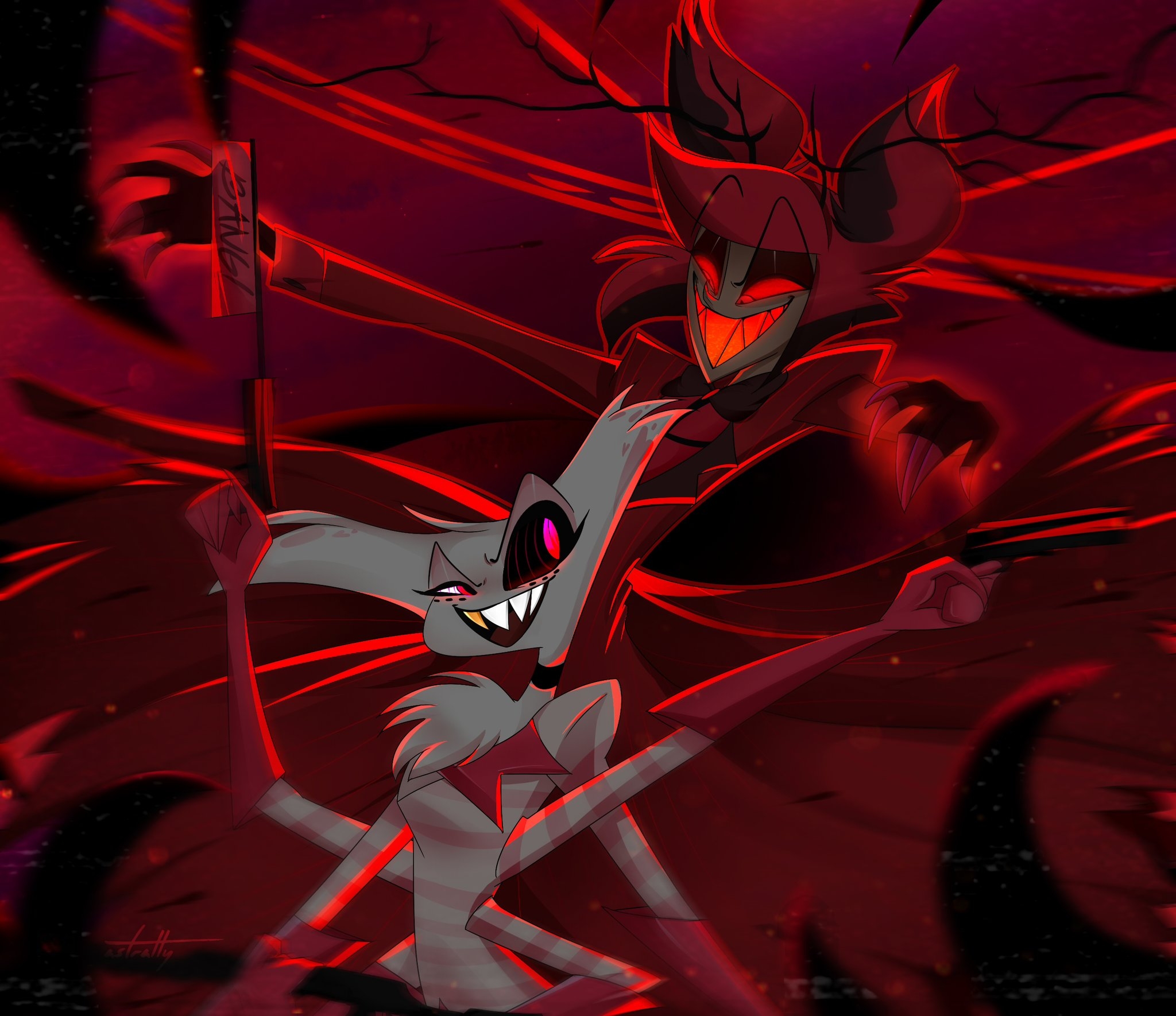 2050x1770 Angel Dust (Hazbin Hotel) wallpaper, Desktop
