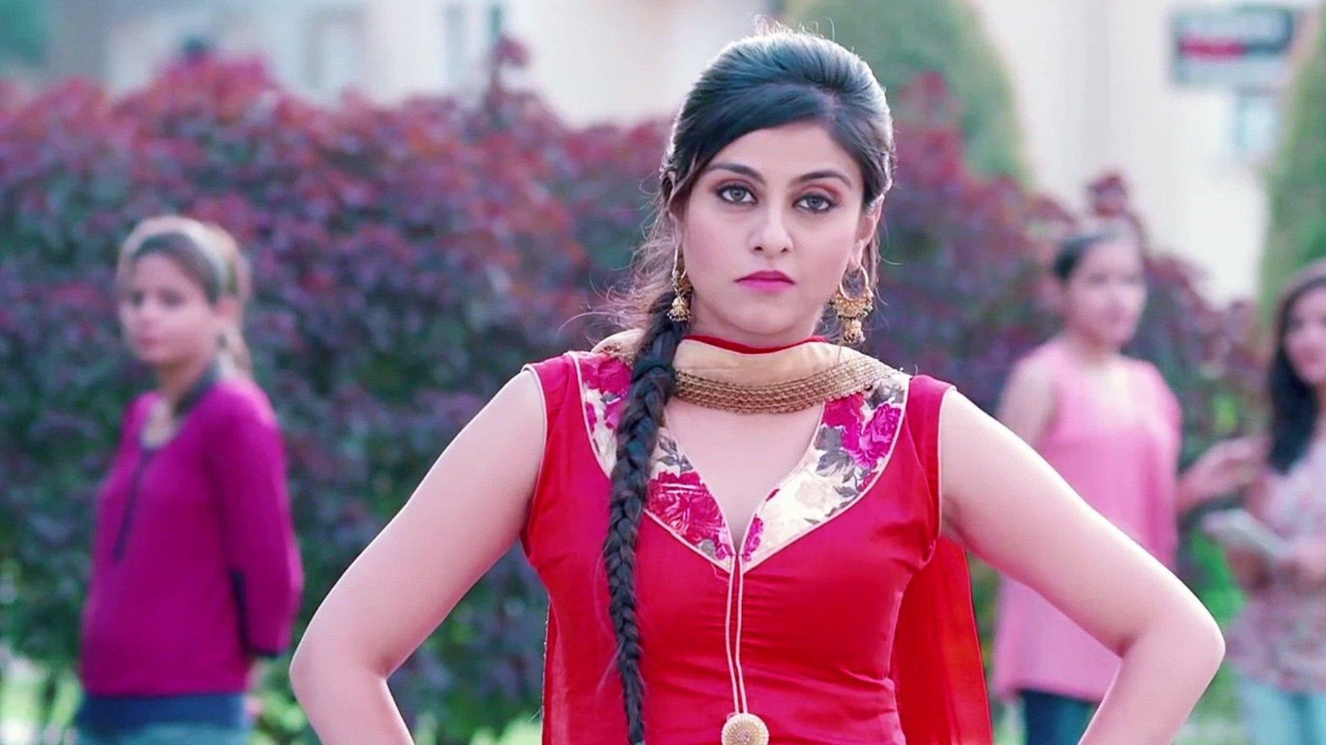 1920x1080 Brautiful Punjabi Girls In Red dress, Desktop