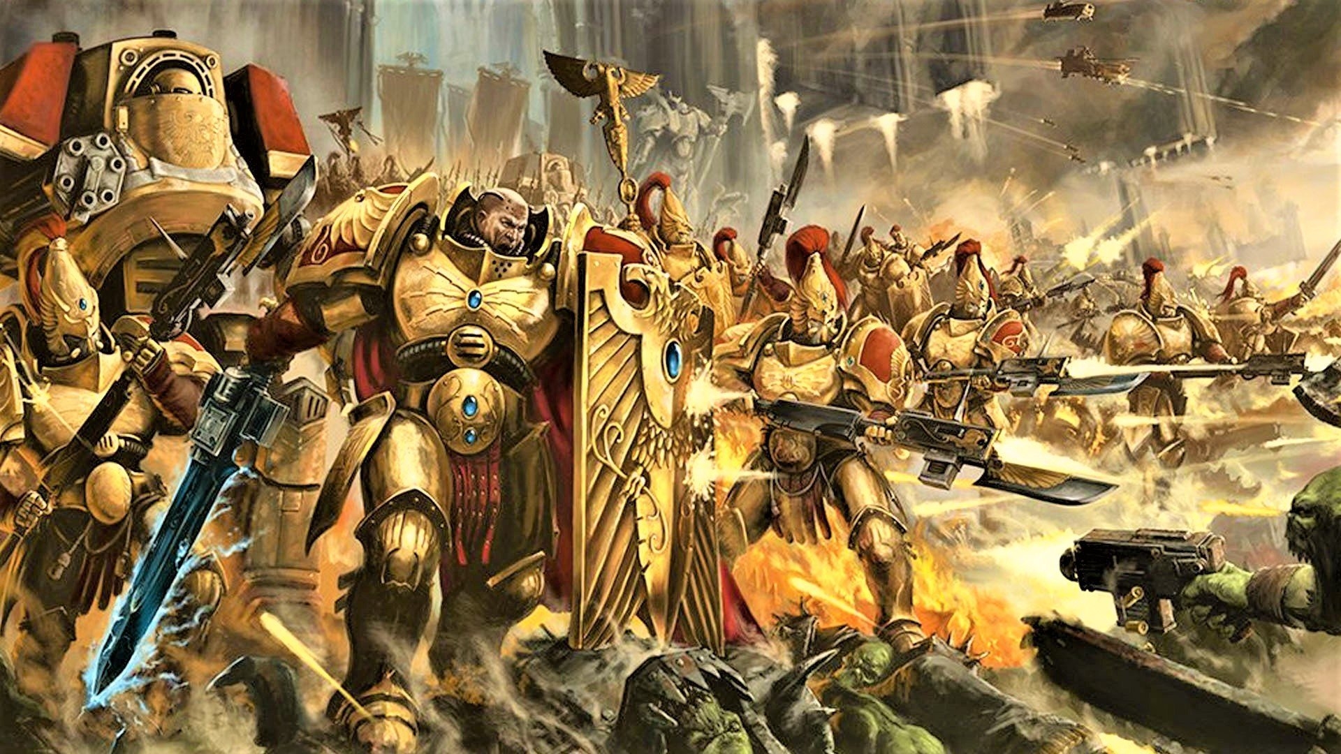 1920x1080 Warhammer 40k Adeptus Custodes army guide 2023, Desktop