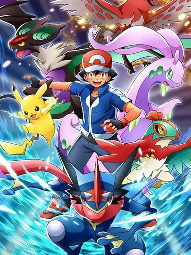 770x1030 Orasnap: Ash Greninja Pokemon Wallpaper 4k, Phone