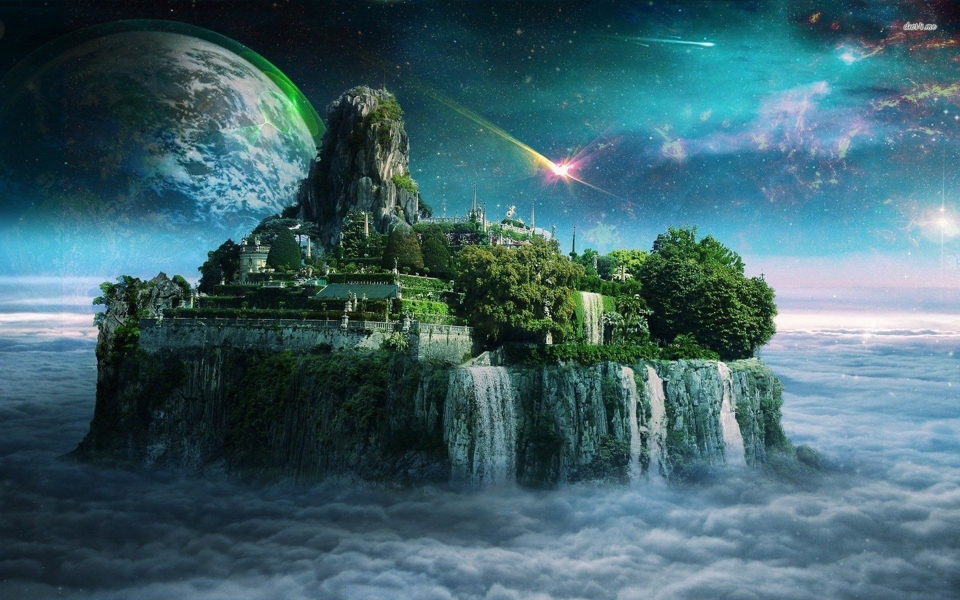 1920x1200 Beautifull Sky Wallpaper Floating In Space, Desktop