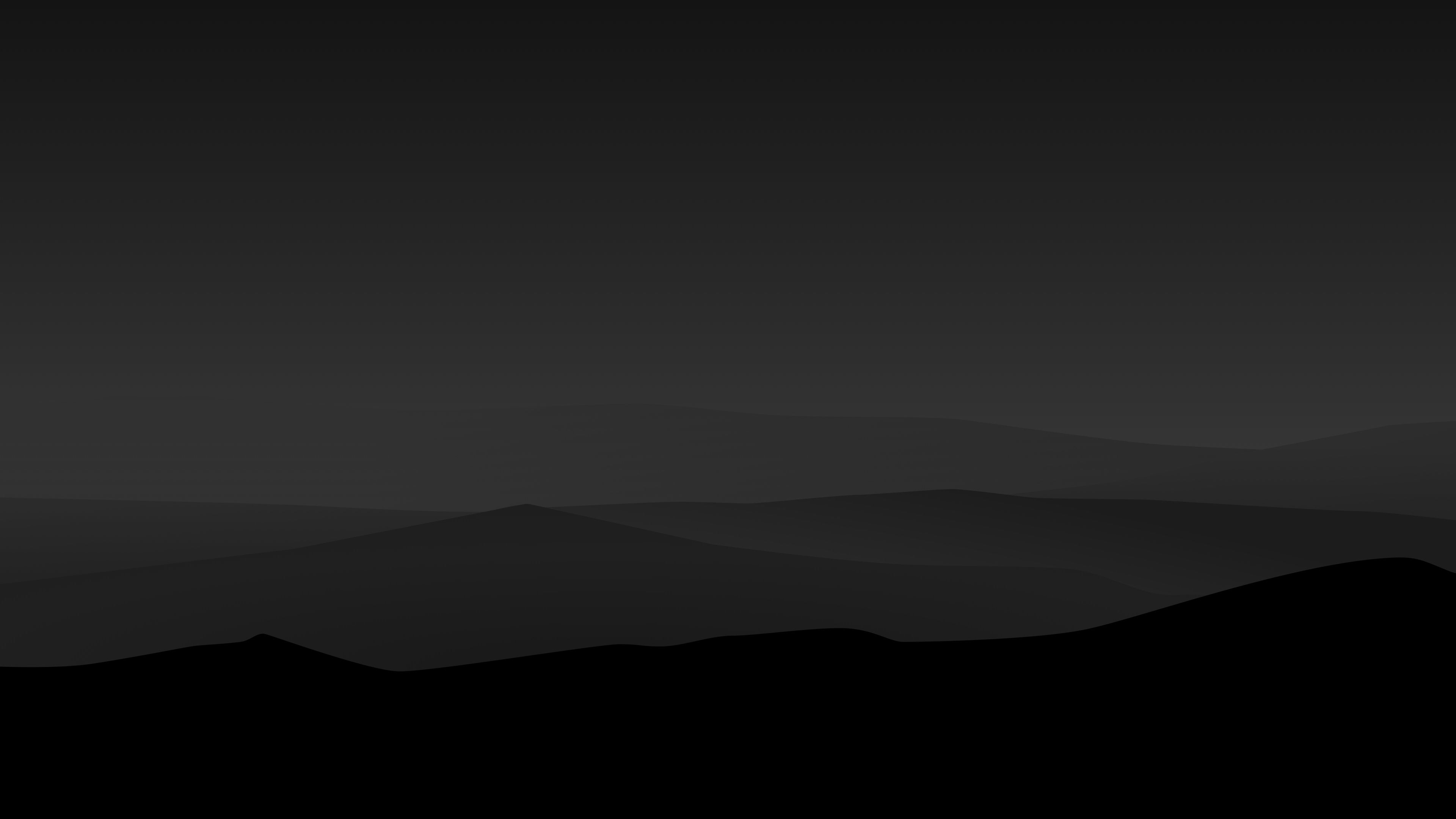 3840x2160 Dark Night Mountains Minimalist 4k simple background wallpaper, Desktop