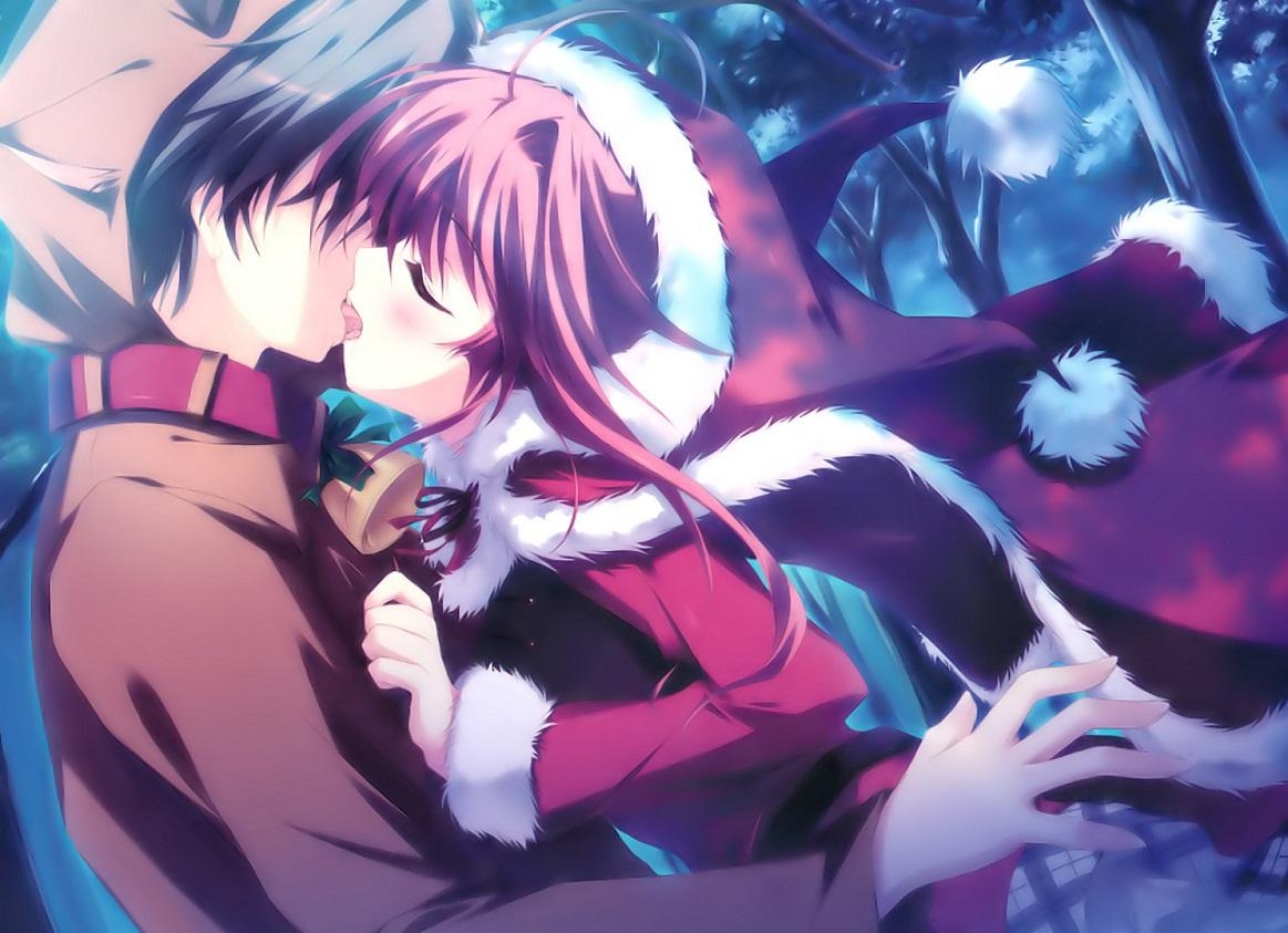 1170x850 Anime Girl And Boy Kiss 18 High Resolution Wallpaper, Desktop