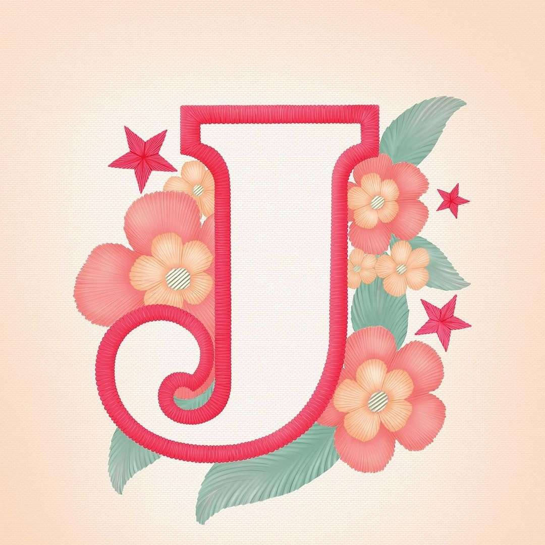 1080x1080 Download Beautiful Pink Letter J Wallpaper, Phone