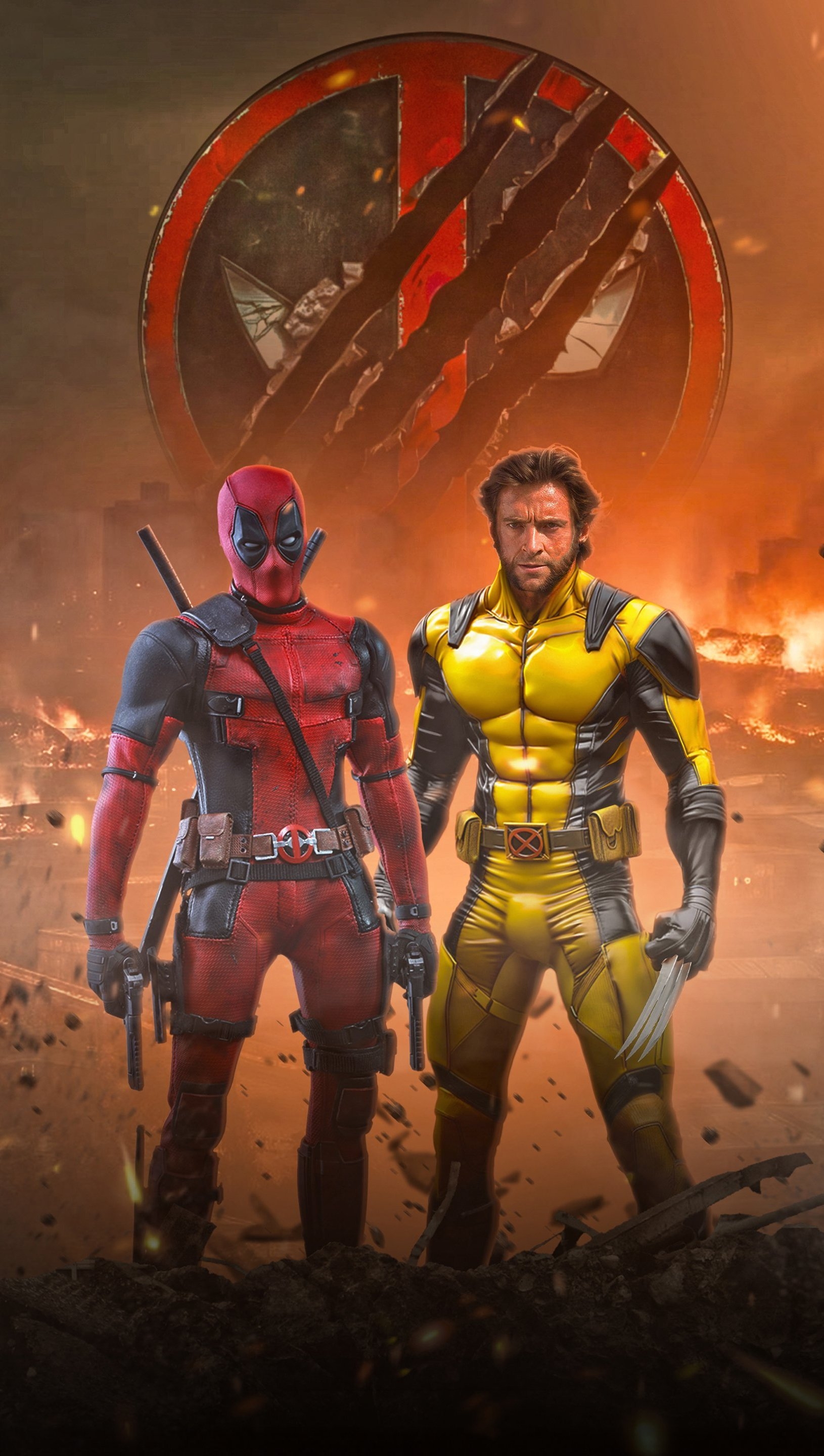 1630x2880 Deadpool & Wolverine Wallpaper 5k HD, Phone