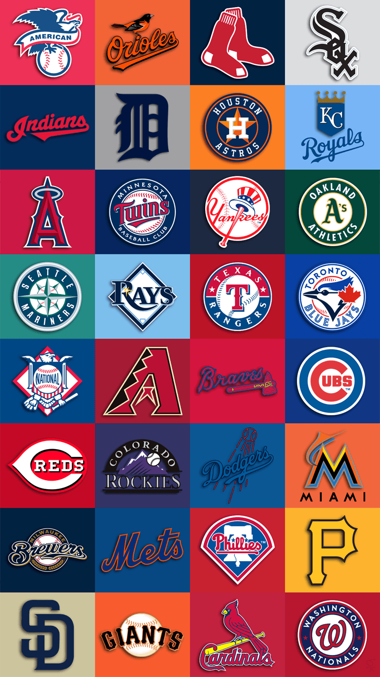 750x1340 MLB team logos iPhone 6 Wallpaper (). Beautiful, Phone