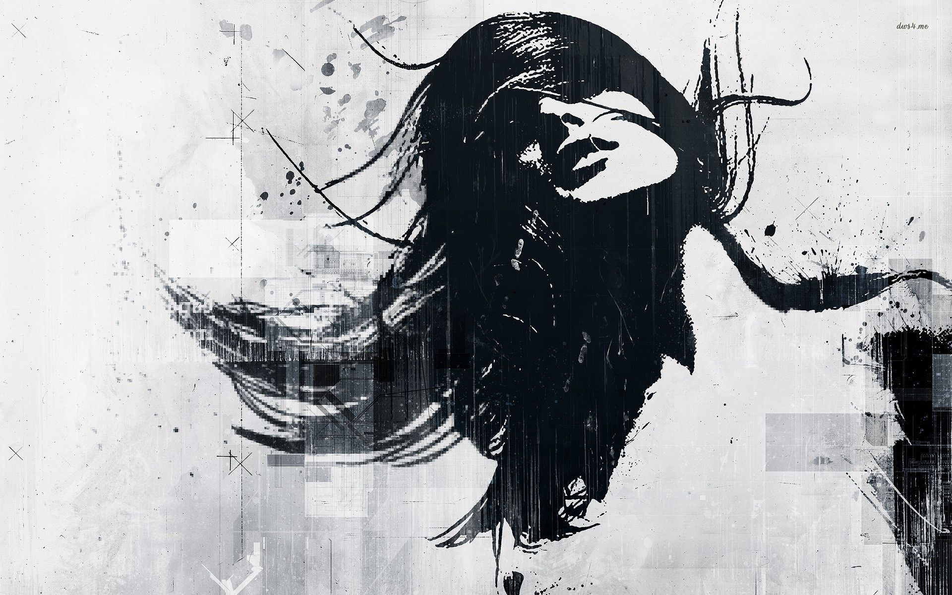 1920x1200 Graffiti Black And White Wallpaper 1080p On HD Wallpaper Woman Black And White, Desktop