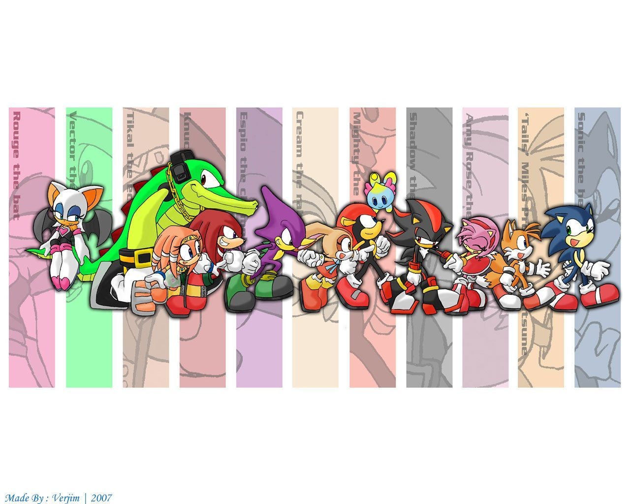 1280x1030 Sonic Characters Wallpaper: sonic characters. Character wallpaper, Sonic, Sonic fan art, Desktop