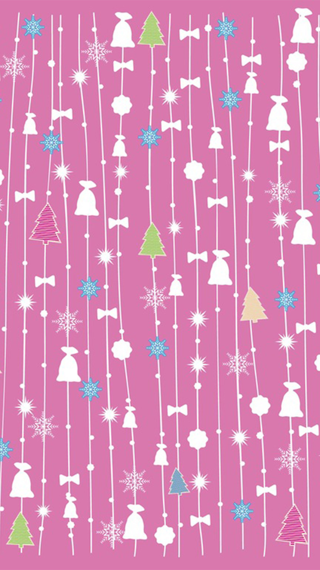 1080x1920 Pink Christmas, Phone