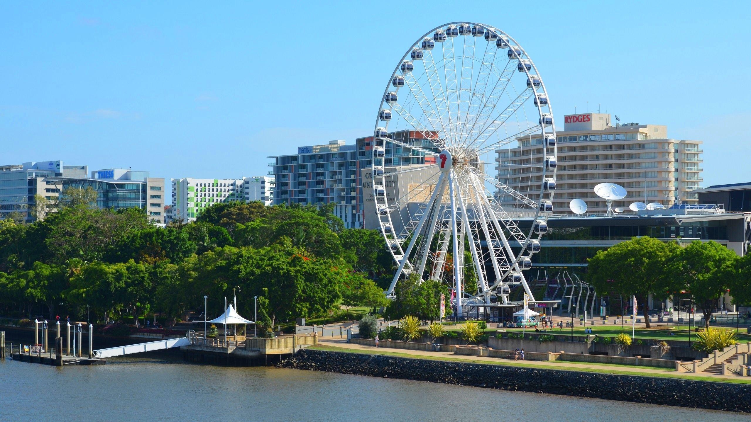 2560x1440 The Big Wheel In South Bank Brisbane Computer Wallpaper, Desktop, Desktop