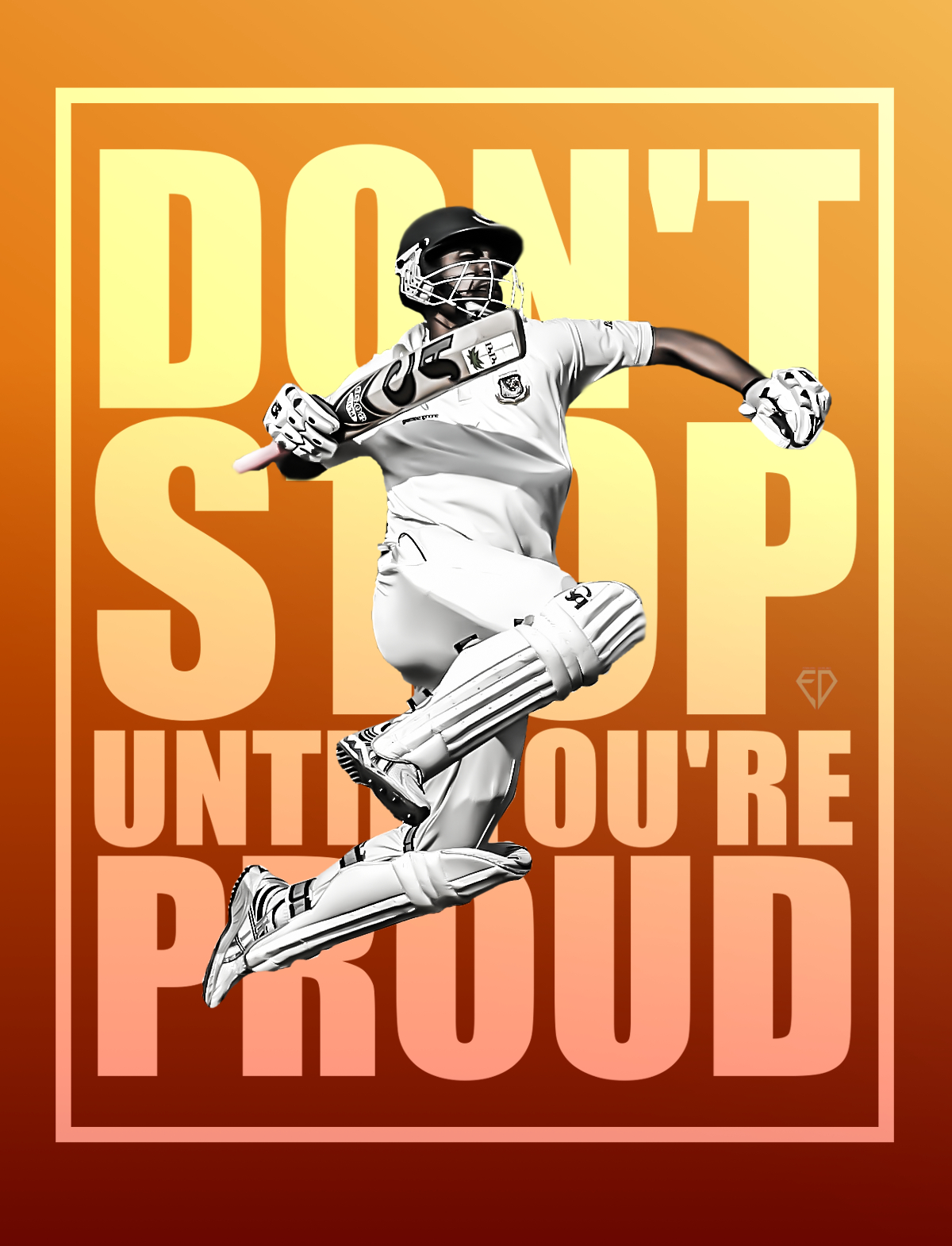 1200x1570 Tamim Iqbal Motivational Wallpaper on.behance.net, Phone