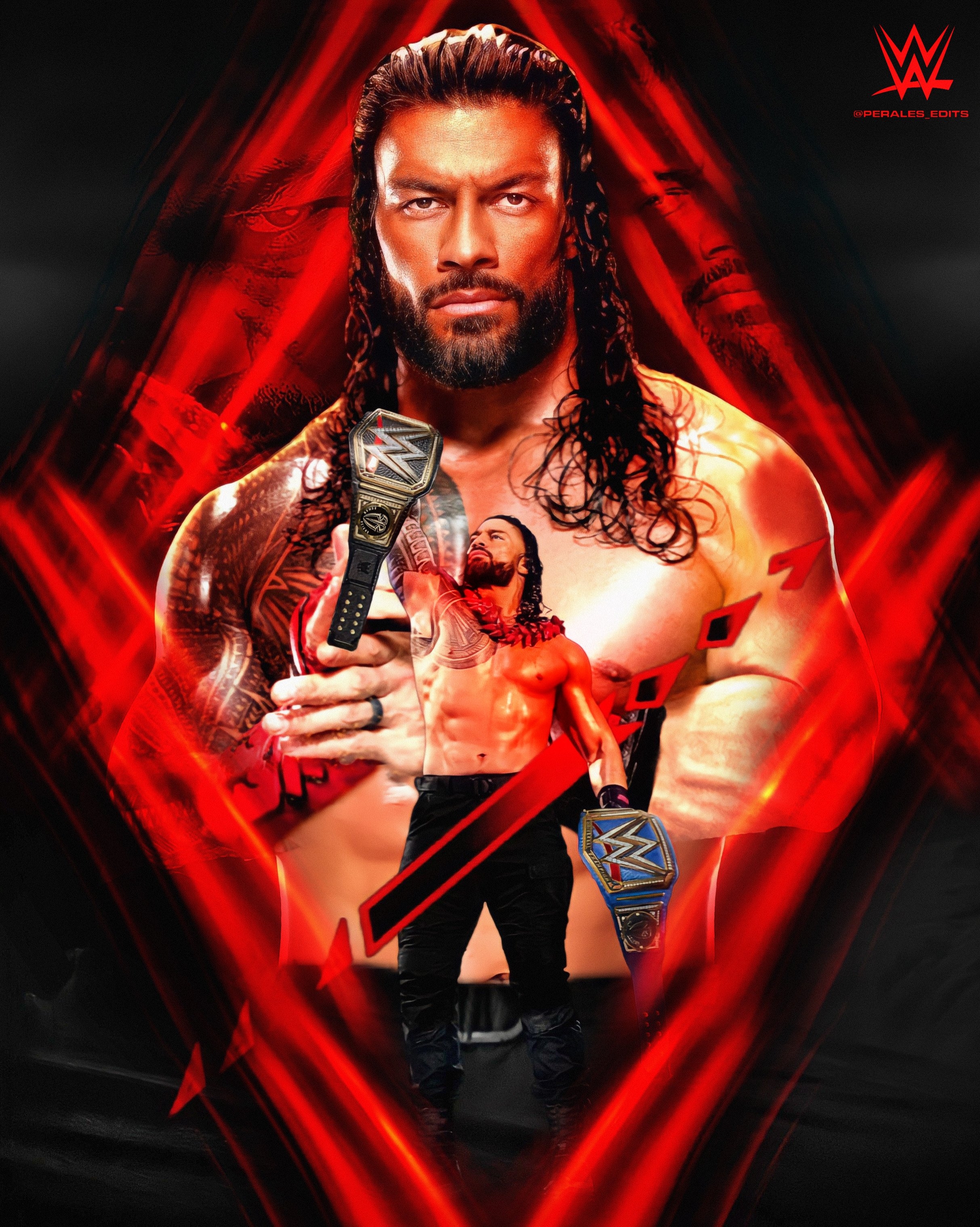 2430x3040 Roman Reigns Background, Phone