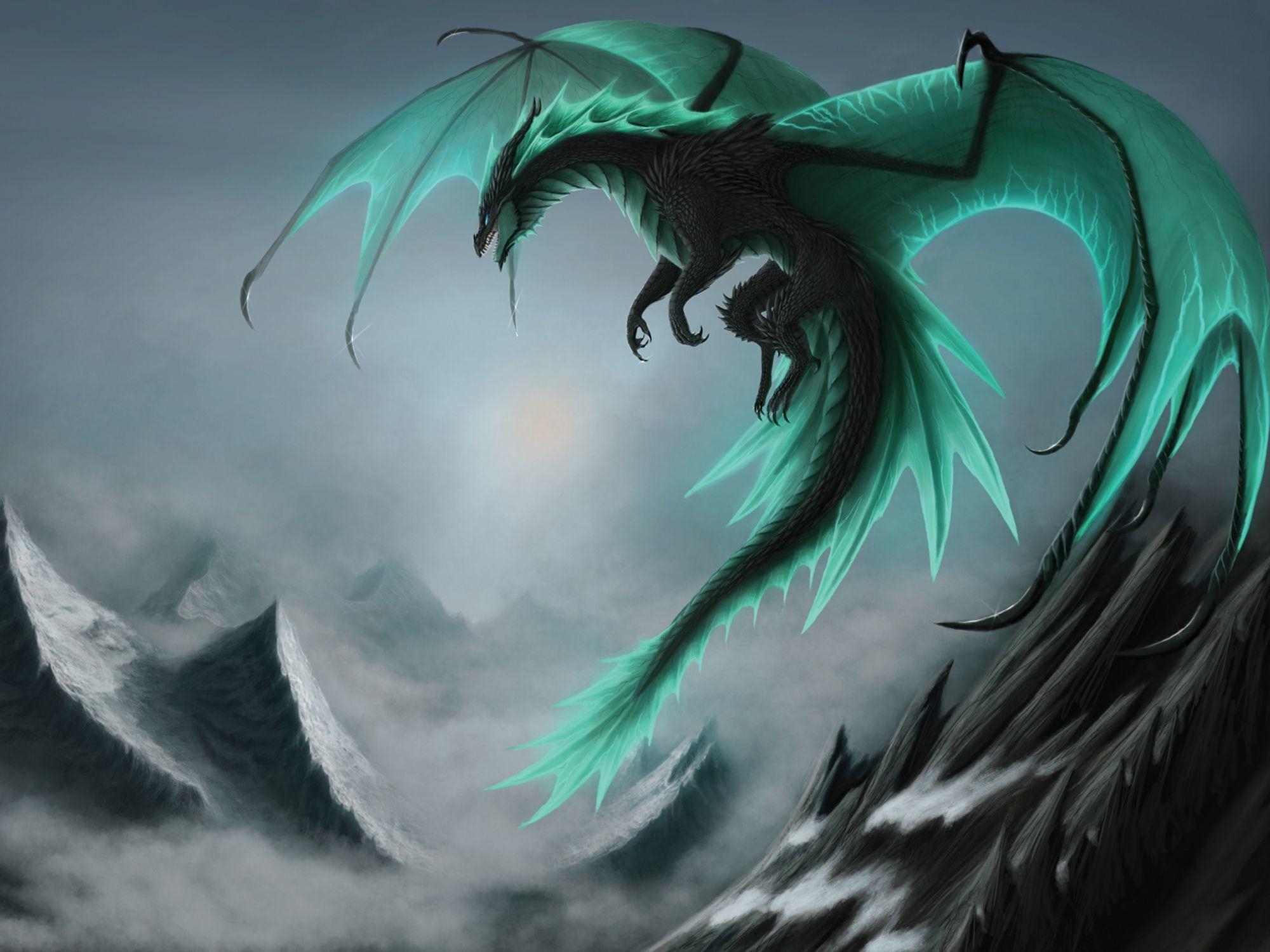 2000x1500 Blue Dragon Wallpaper HD, Desktop