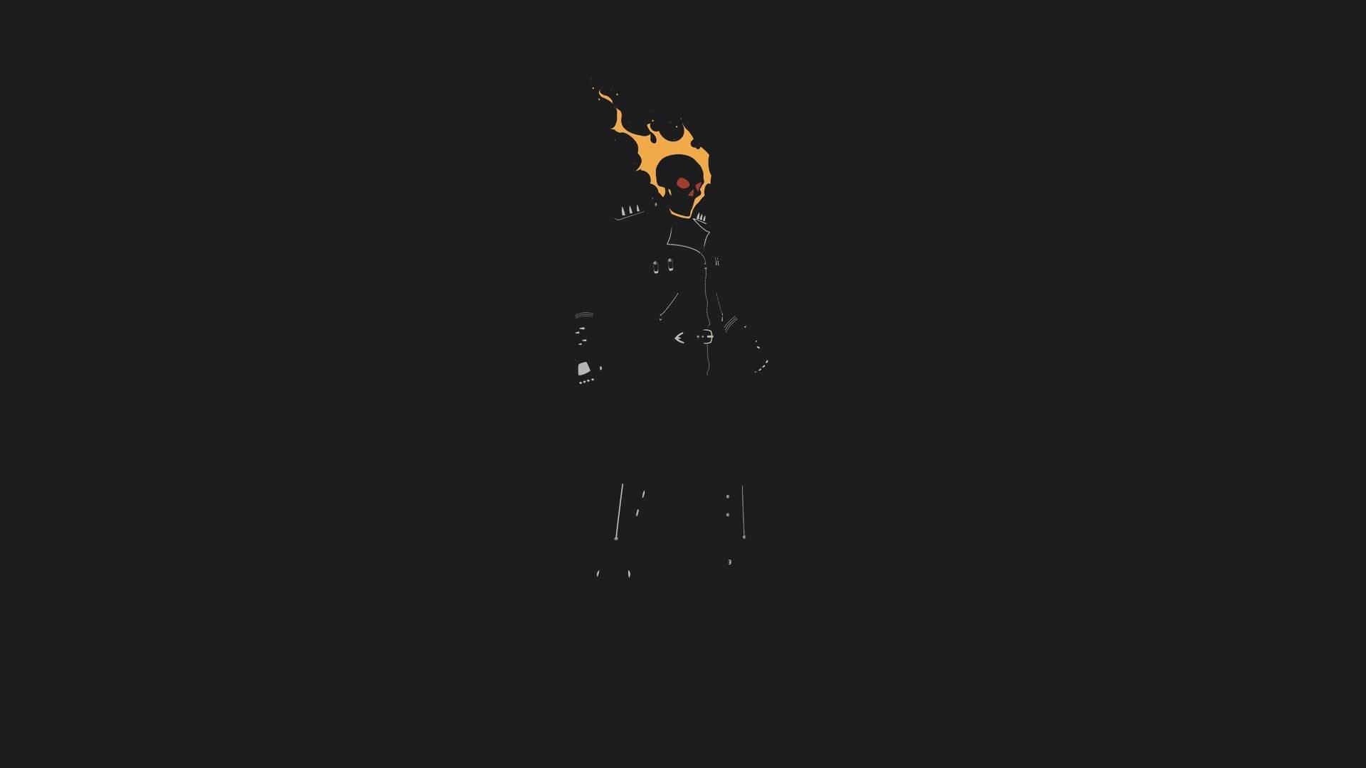 1920x1080 Download Minimalist Desktop Ghost Rider Wallpaper, Desktop