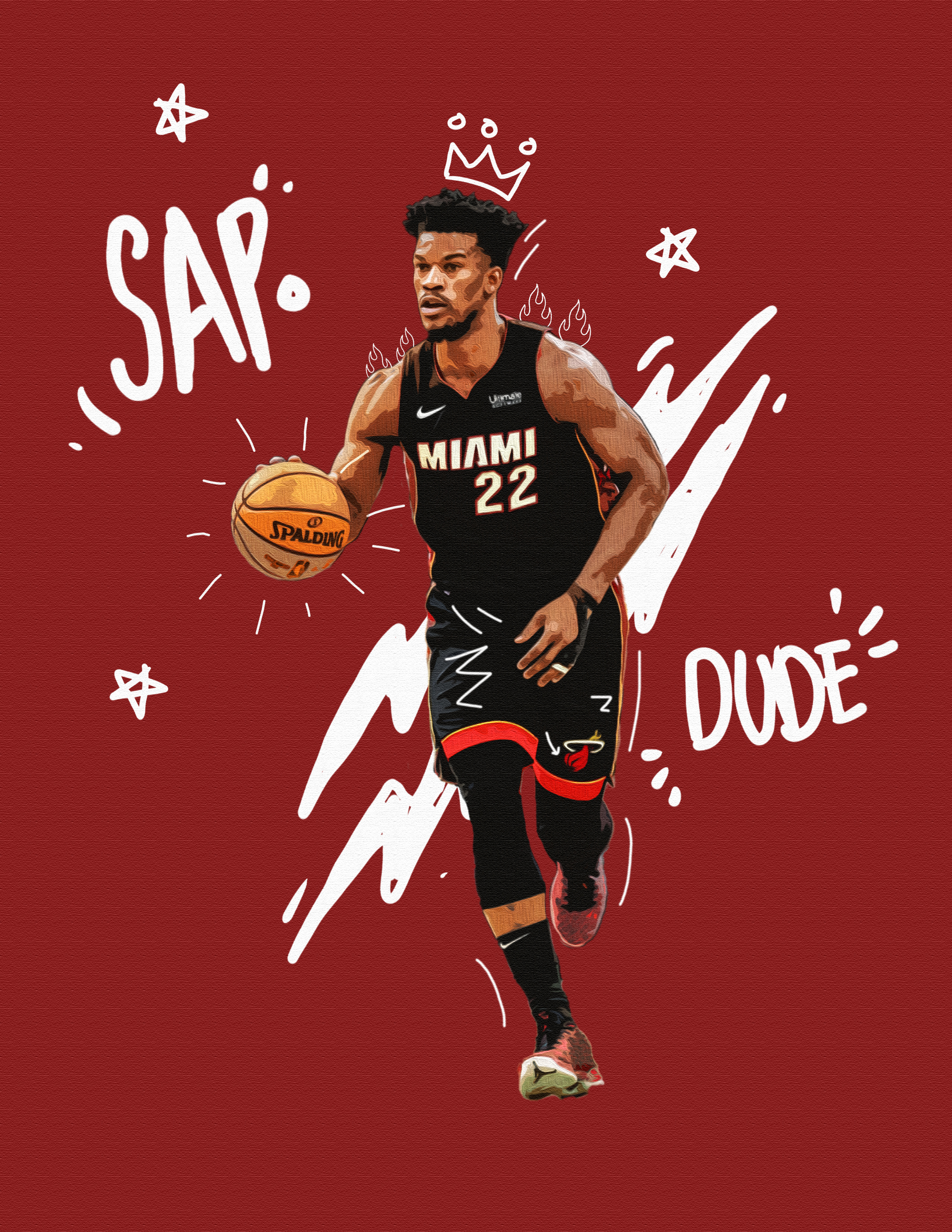 2550x3300 Made a Jimmy Butler poster :), Phone