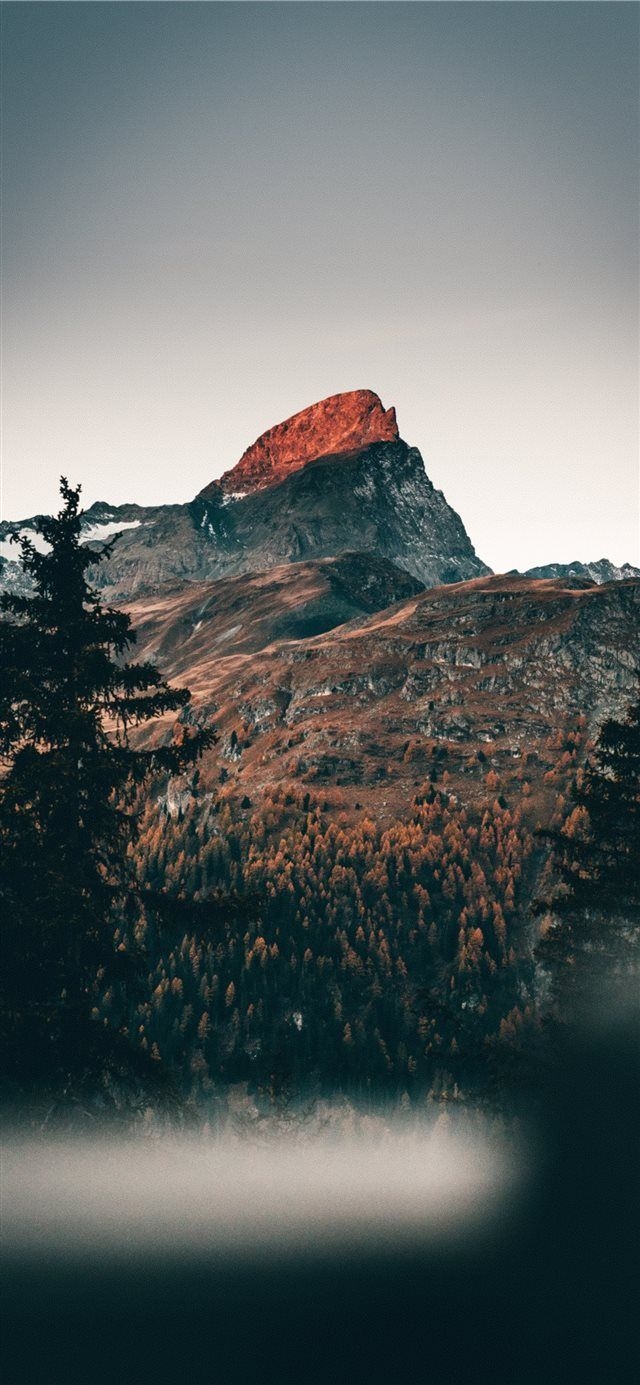 640x1390 iPhone wallpaper mountains, Phone