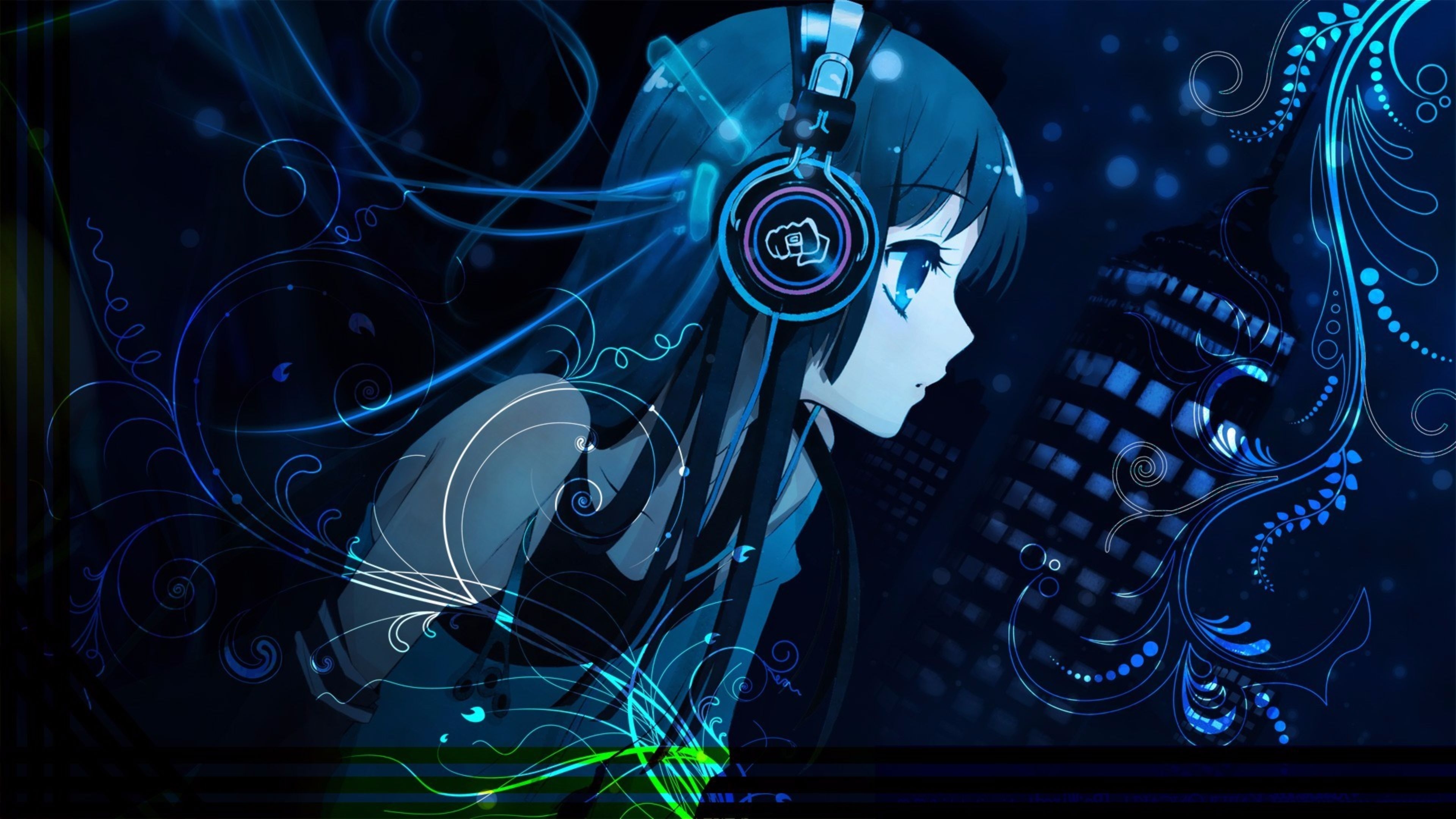 3840x2160 Anime Blue Wallpaper Free Anime Blue Background, Desktop