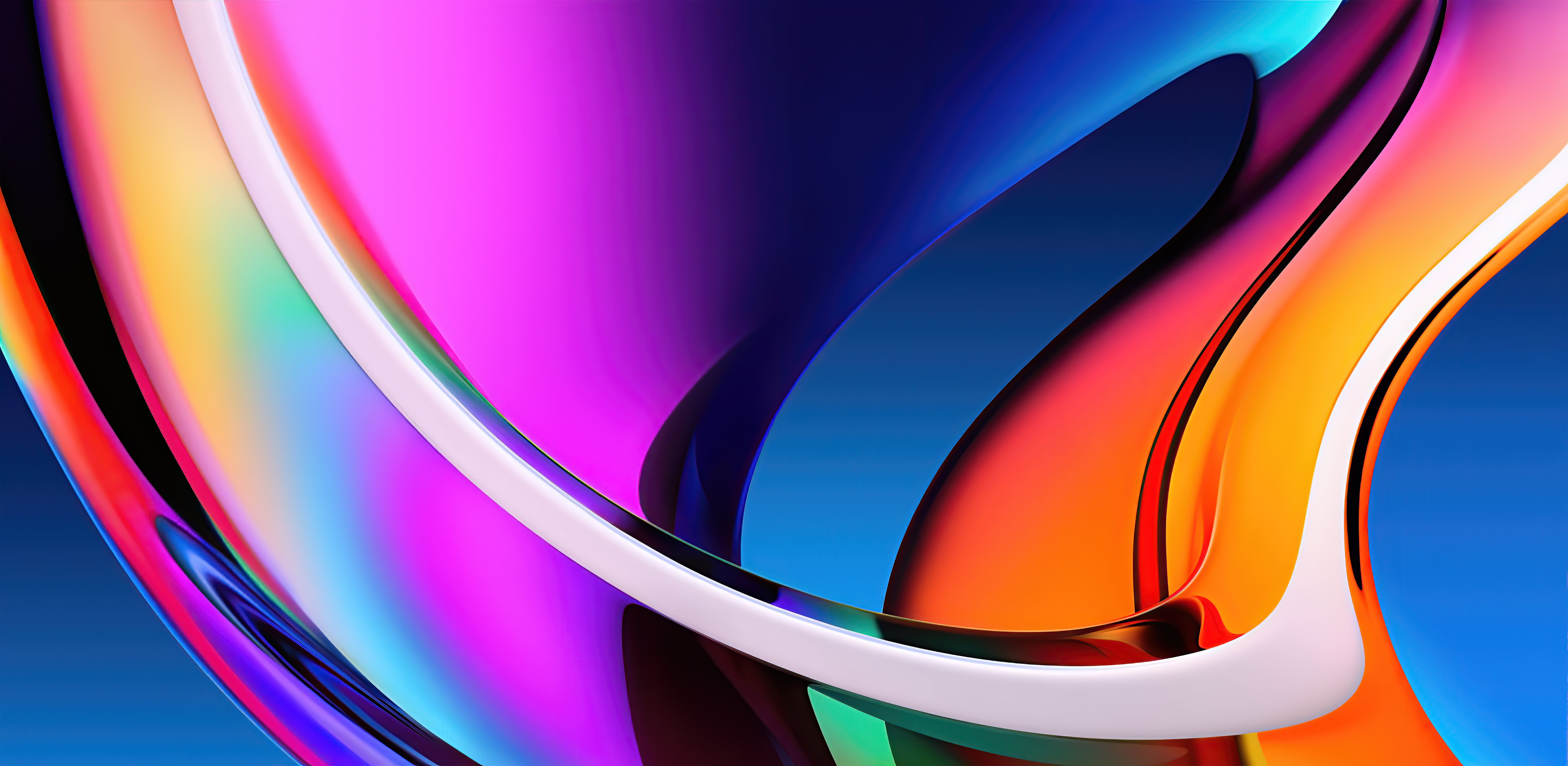 7680x3760 Apple iMac Wallpaper 4K, Colorful, Stock, Abstract, Dual Screen