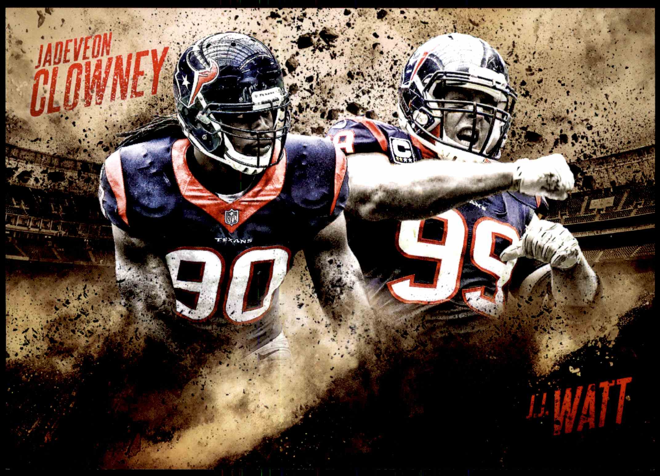 2150x1550 Topps Competitive Fire 5X7 Jadeveon Clowney J.J. Watt, Desktop