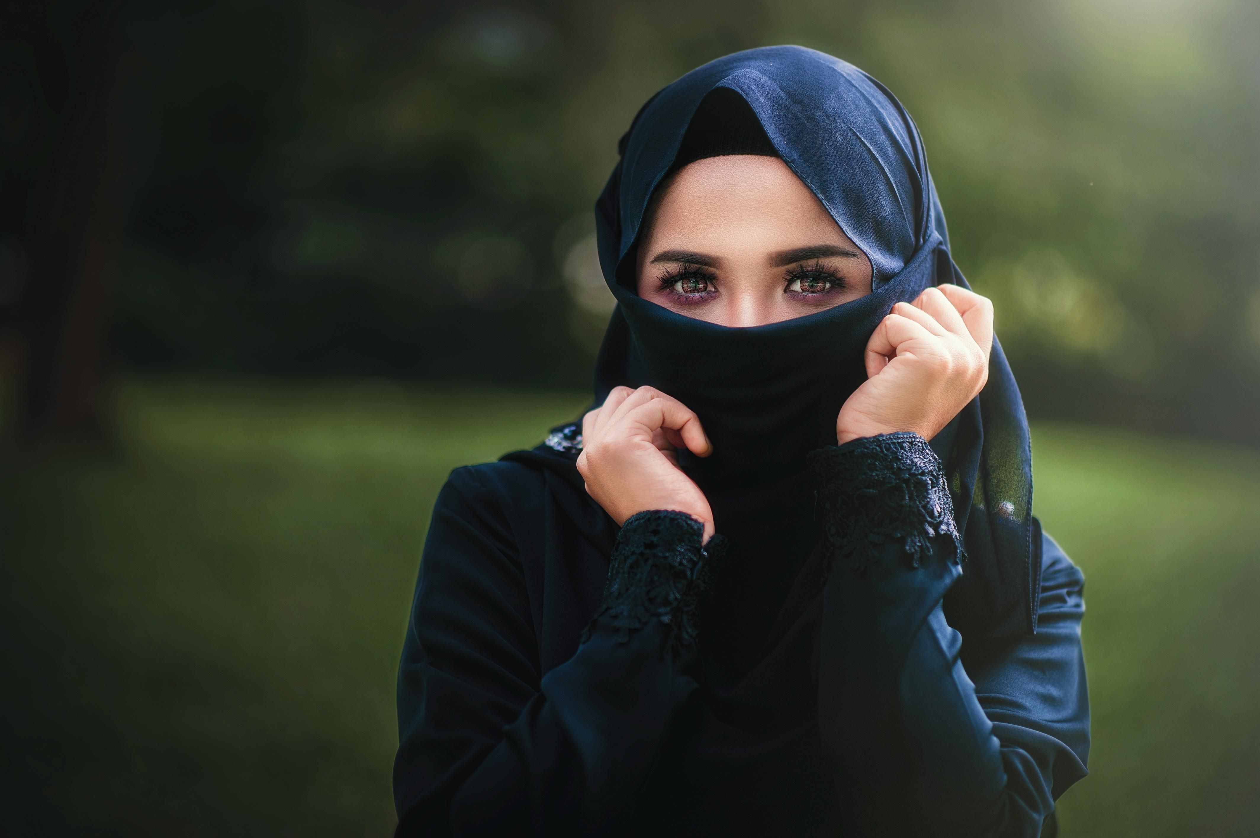 4260x2840 wallpaper girl, hijab, islam, eyes, cute HD, Widescreen, High Definition, Desktop