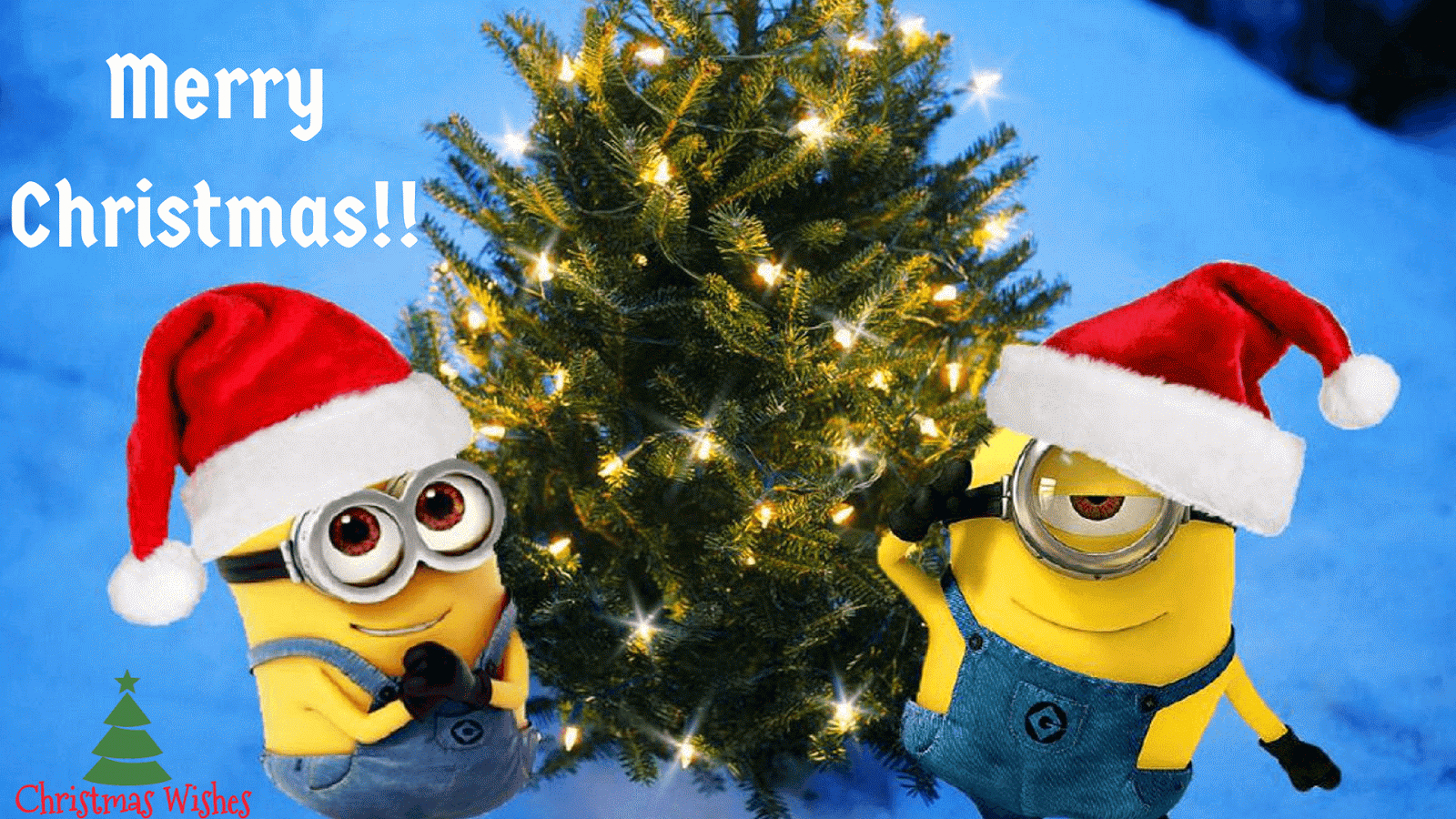 1600x900 Download free christmas santa minion wallpaper for your mobile. HD, Desktop