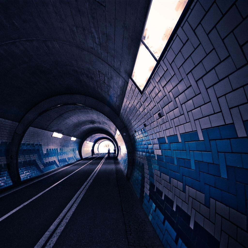 1030x1030 Streets Dark Cars Tunnel iPad Air Wallpaper Download. iPhone, Phone