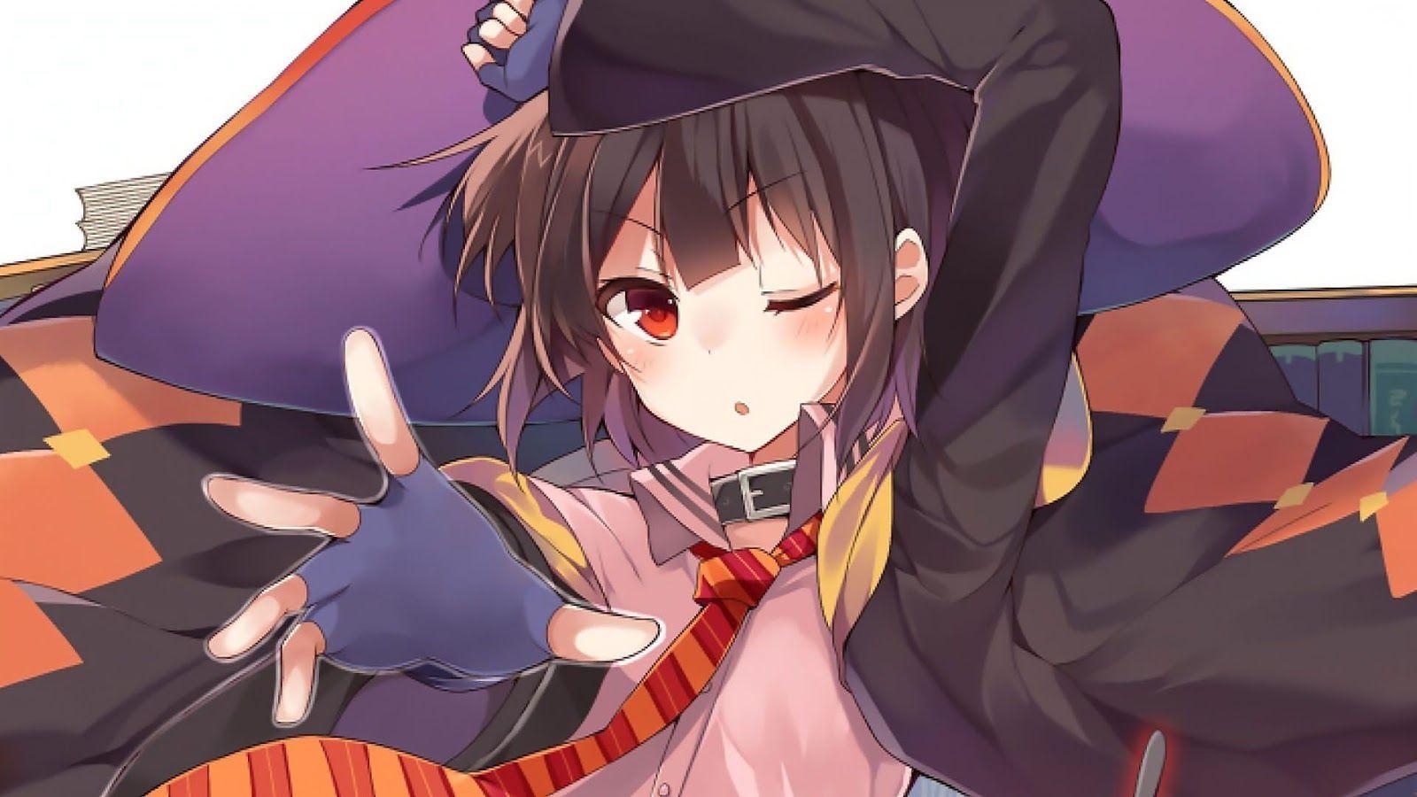 1600x900 Cute Megumin Konosuba Wallpaper HD, Desktop